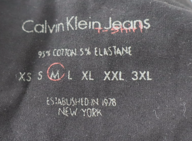 CALVIN KLEIN JEANS MAGLIA DONNA TG. M WOMAN CASUAL VINTAGE T- SHIRT COTONE