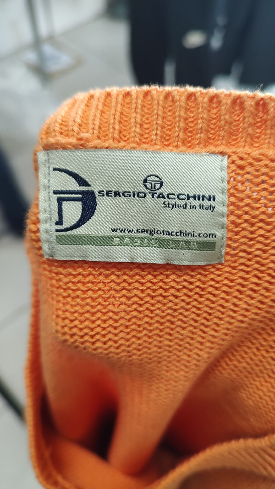 SERGIO TACCHINI MAGLIONE COTONE VINTAGE UOMO Tg. XL MAN SWEATER CASUAL