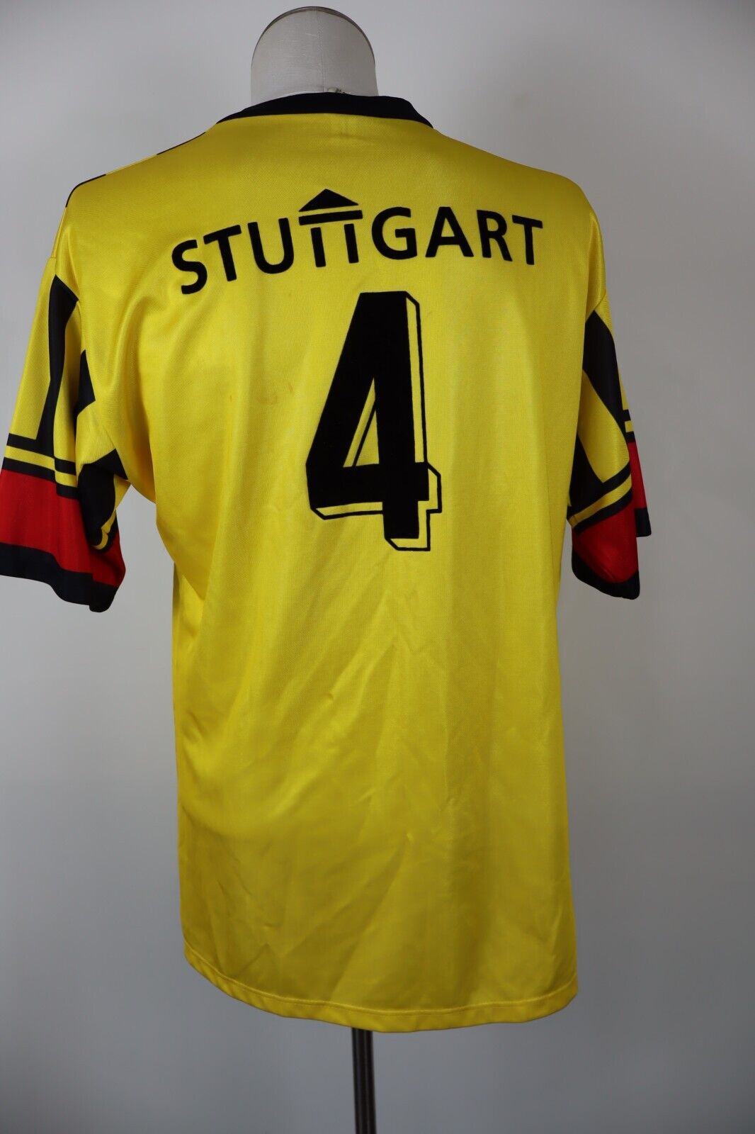 ERIMA STOCCARDA N 4 MAGLIA CALCIO UOMO TG L SOCCER VINTAGE MADE WEST GERMANY