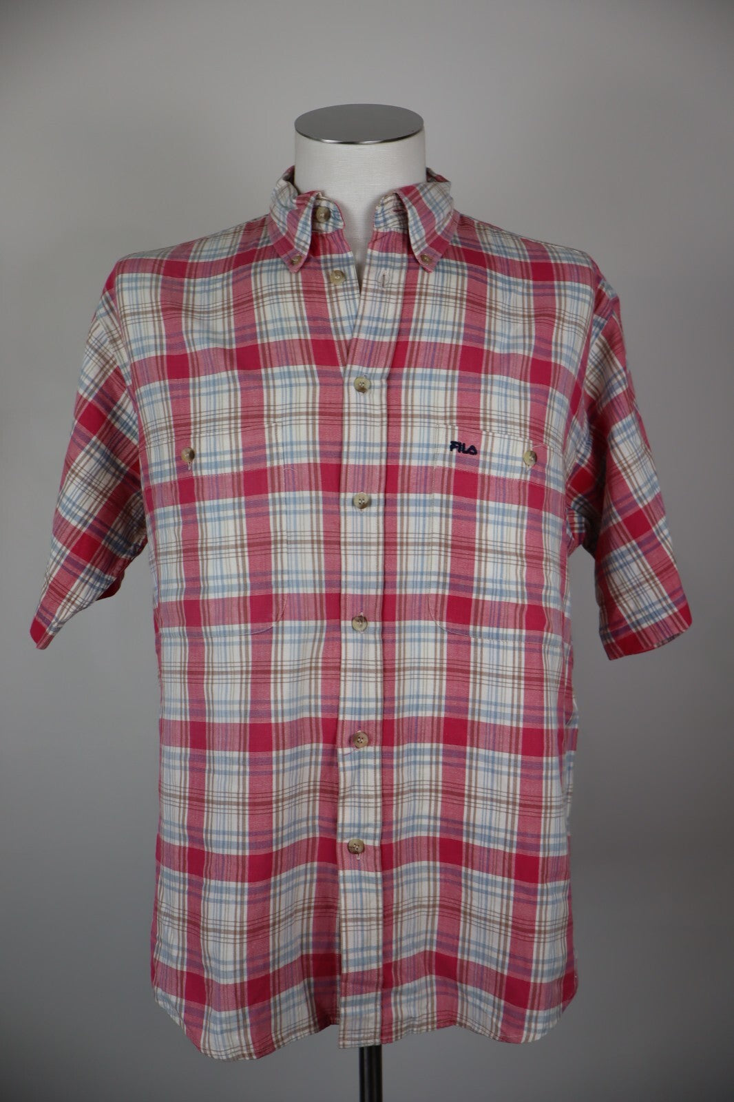 FILA CAMICIA UOMO COTONE TG. L MAN CASUAL VINTAGE SHIRT COTTON