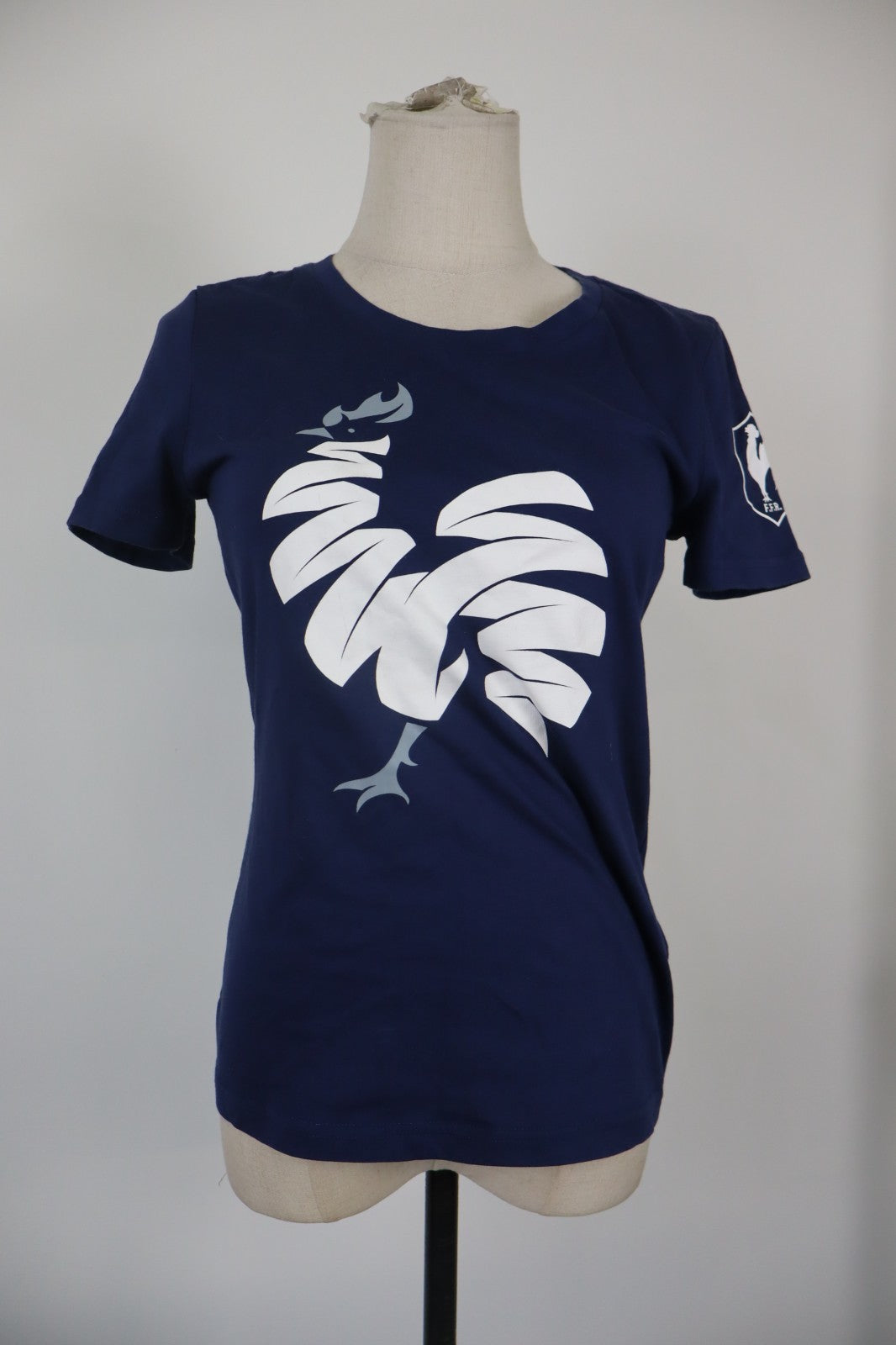 ADIDAS  MAGLIA DONNA TG. S WOMAN CASUAL VINTAGE T-SHIRT TOP COTONE RUGBY FRANCIA