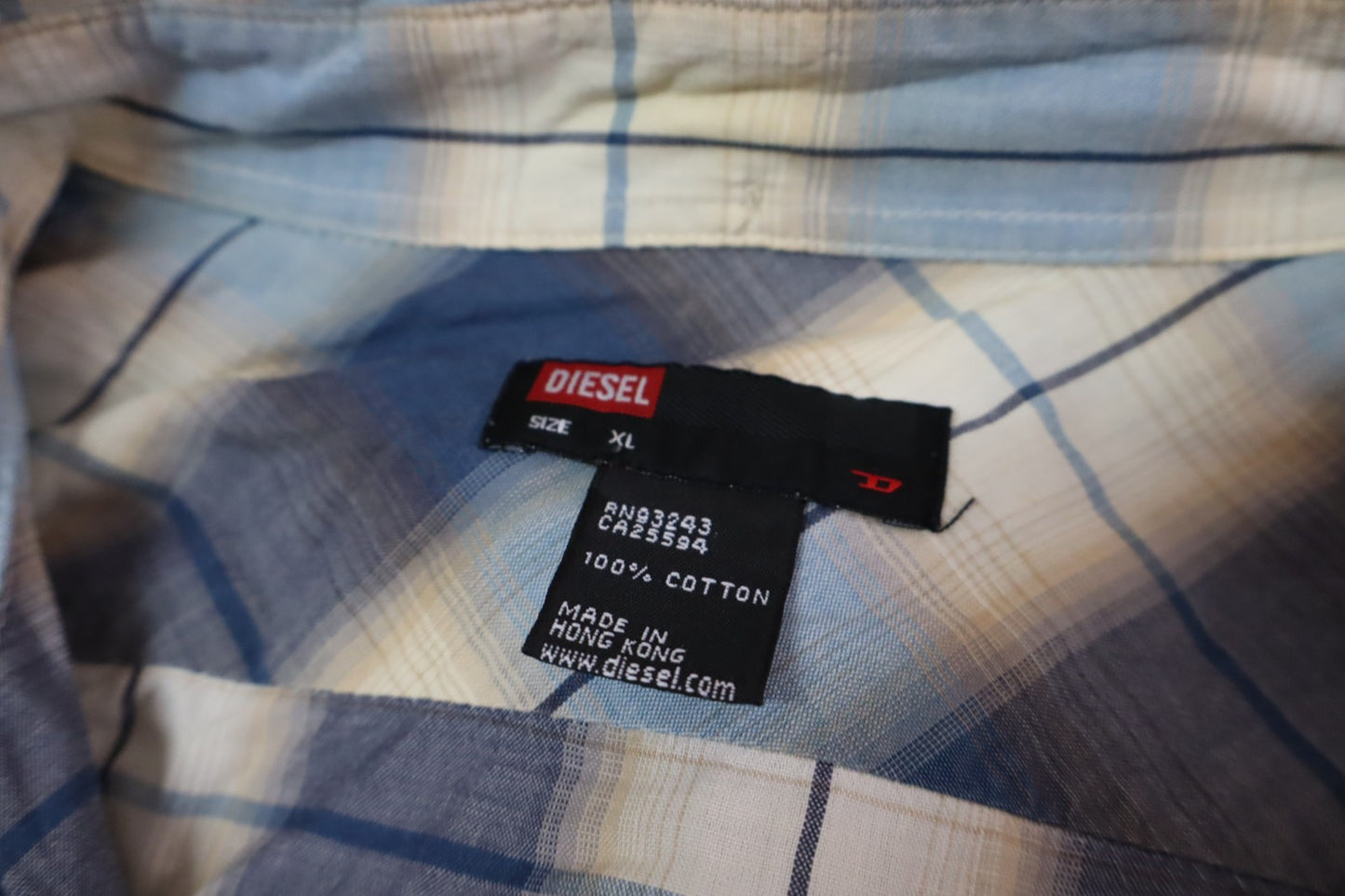 DIESEL CAMICIA  DONNA TG. XL WOMAN SHIRT CASUAL VINTAGE COTONE MANICHE LUNGHE