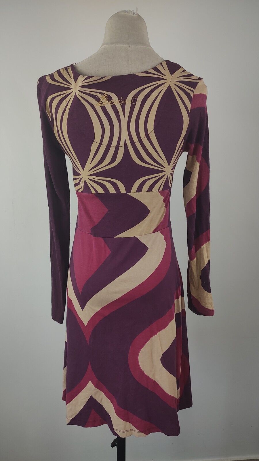 DESIGUAL VESTITO DONNA TG. XS  WOMAN CASUAL VINTAGE DRESS