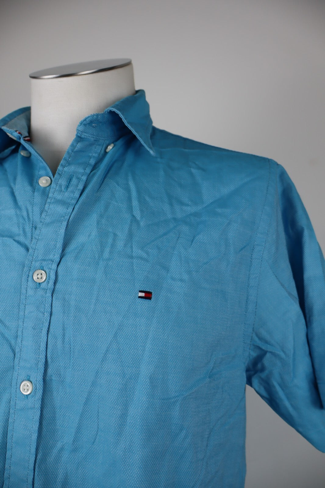 TOMMY HILFIGER CAMICIA UOMO COTONE TG. S MAN CASUAL VINTAGE COTTON SHIRT