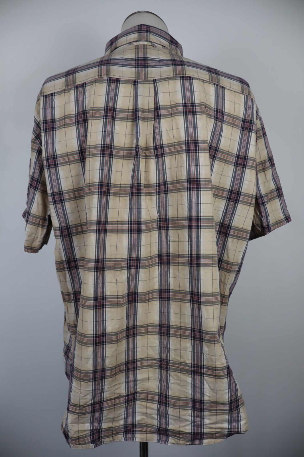 TOMMY HILFIGER CAMICIA A QUADRI UOMO TG XXL MAN CASUAL VINTAGE SHIRT COTONE