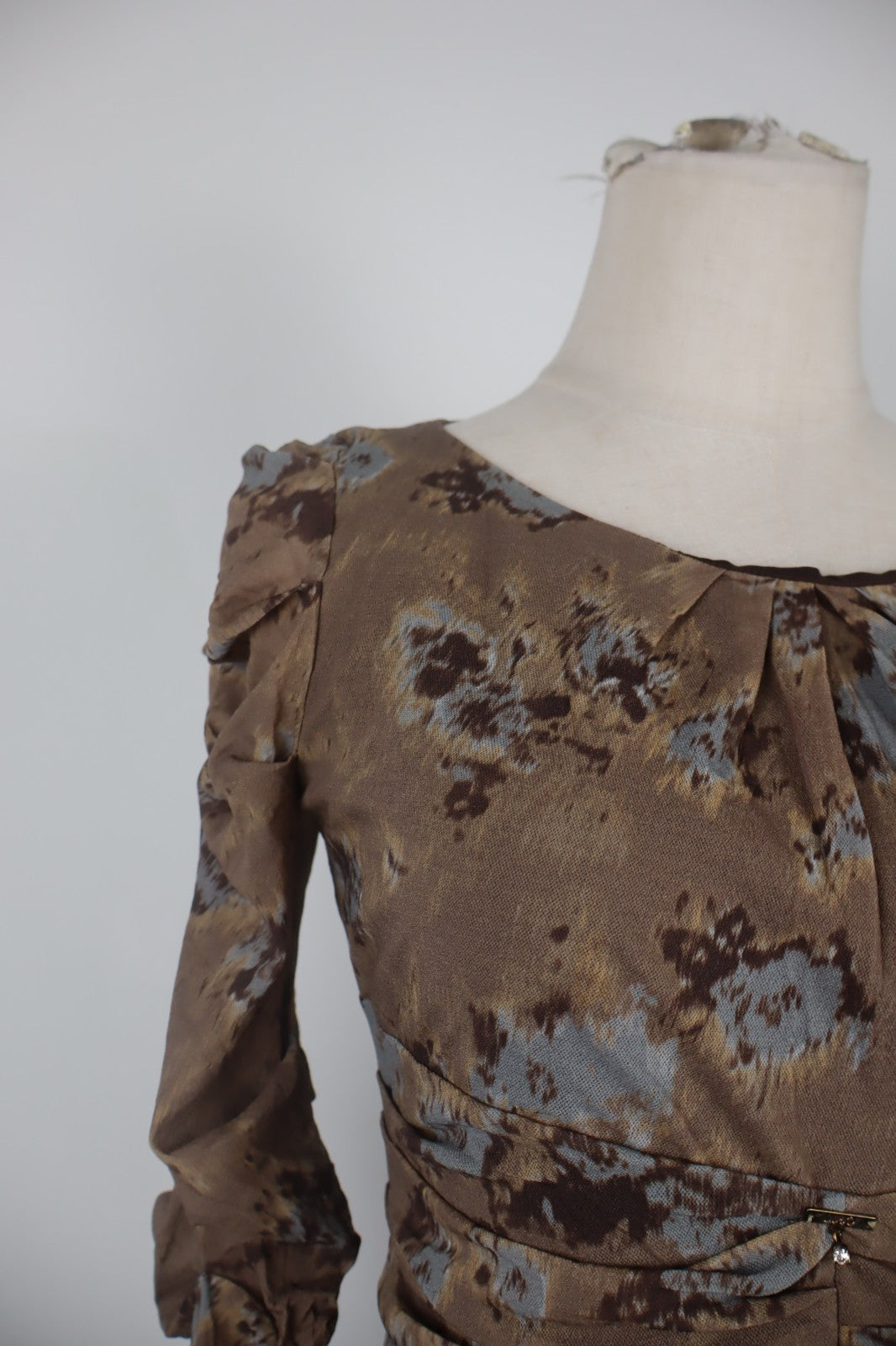 LIU JO VESTITO MANICA 3/4 DONNA TG 42 WOMAN CASUAL VINTAGE DRESS ABITO