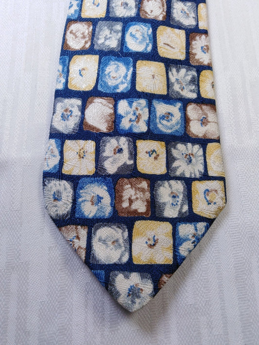 ALTEA MILANO 100% SETA SILK TIE CRAVATTA NECKTIE MADE IN ITALY VINTAGE CLASSIC