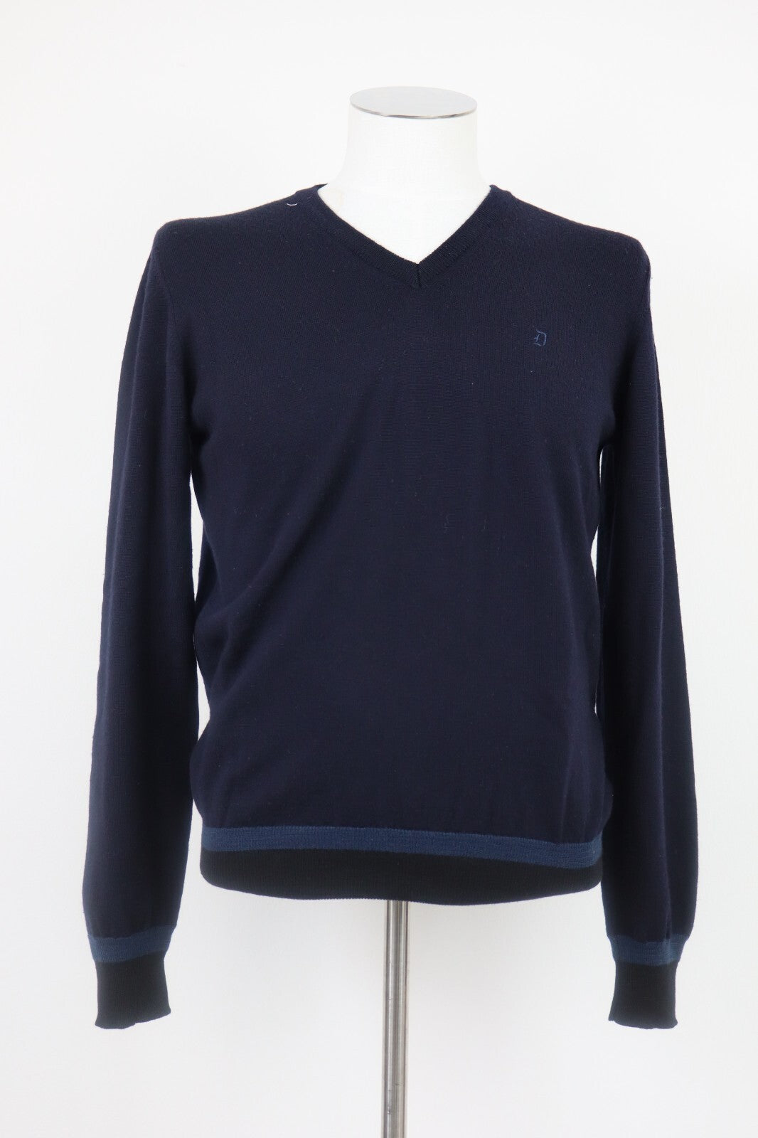 DONDUP MAGLIONE LANA MERINO CASUAL VINTAGE UOMO TG L SWEATER WOOL