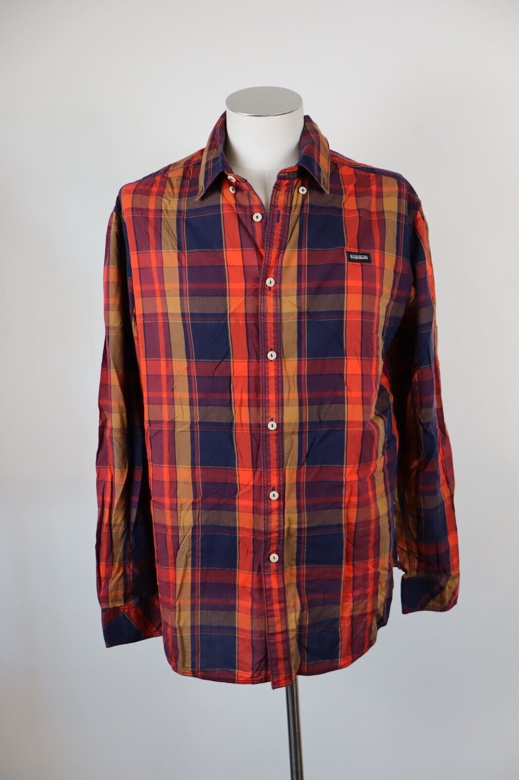 NAPAPIJRI SPORT CAMICIA SHIRT UOMO Tg XL MAN VINTAGE CASUAL COTONE