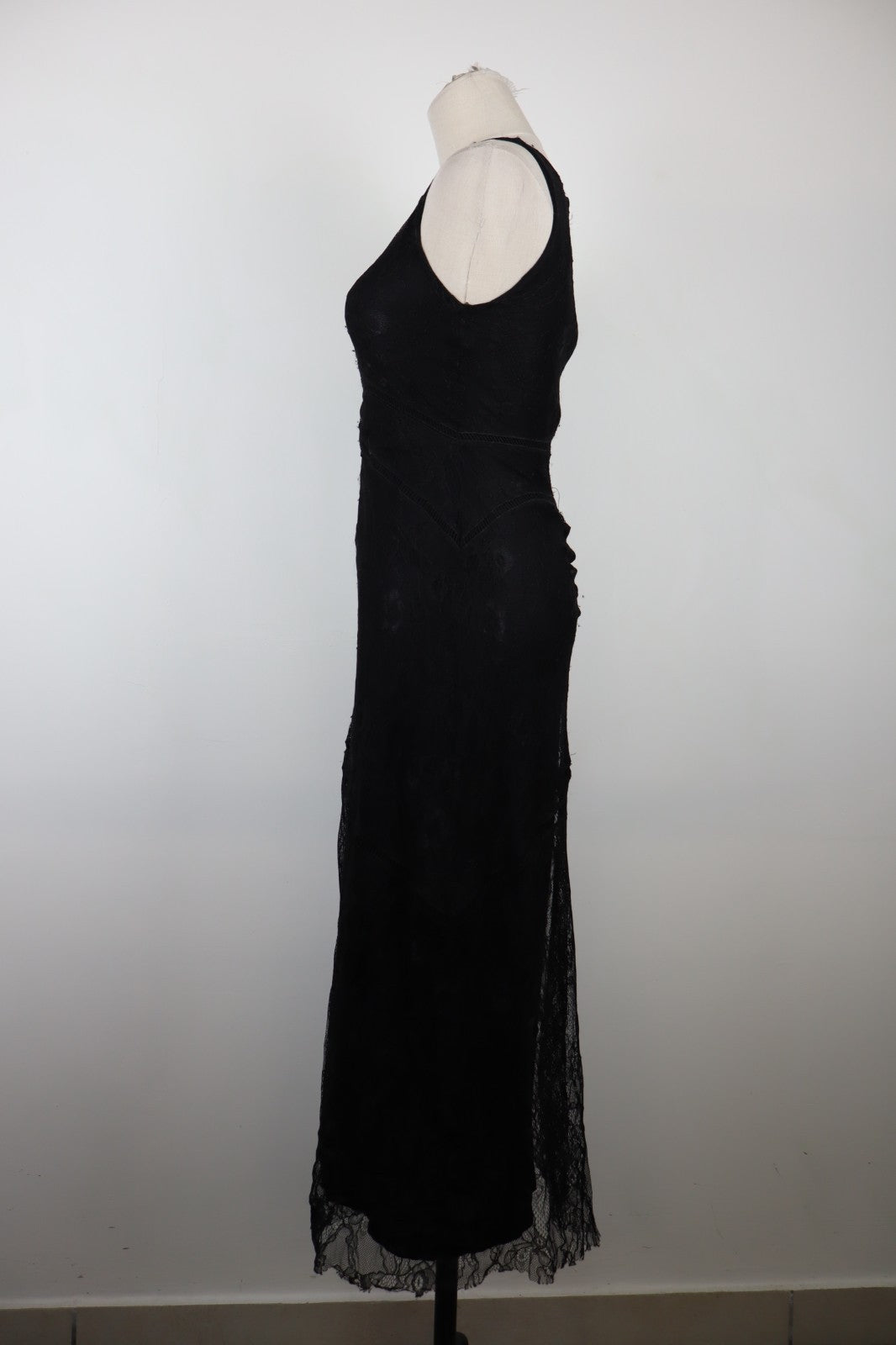 DESIGUAL VESTITO ABITO SMANICATO DONNA TG. S WOMAN CASUAL VINTAGE DRESS NERO