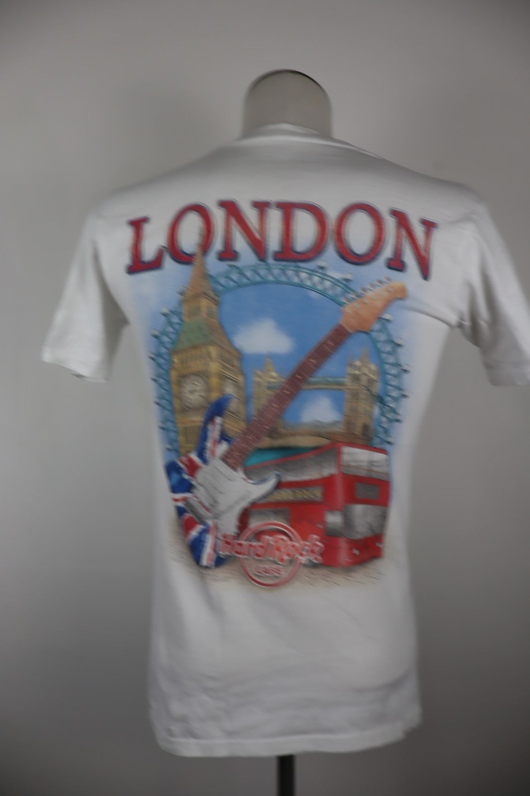 HARD ROCK CAFE LONDON MAGLIA UOMO TG. S MAN T-SHIRT VINTAGE CASUAL COTONE COTTON