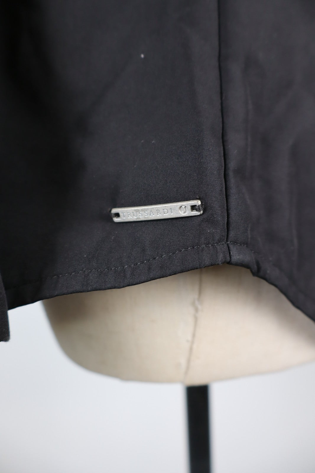 TRUSSARDI JEANS GIUBBINO LEGGERO DONNA Tg L WOMAN CASUAL VINTAGE JACKET ZIP LOGO