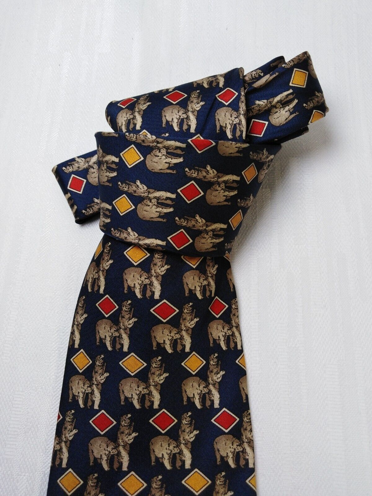 BARTON SILK TIE SETA CRAVATTA NECKTIE MADE IN ITALY VINTAGE