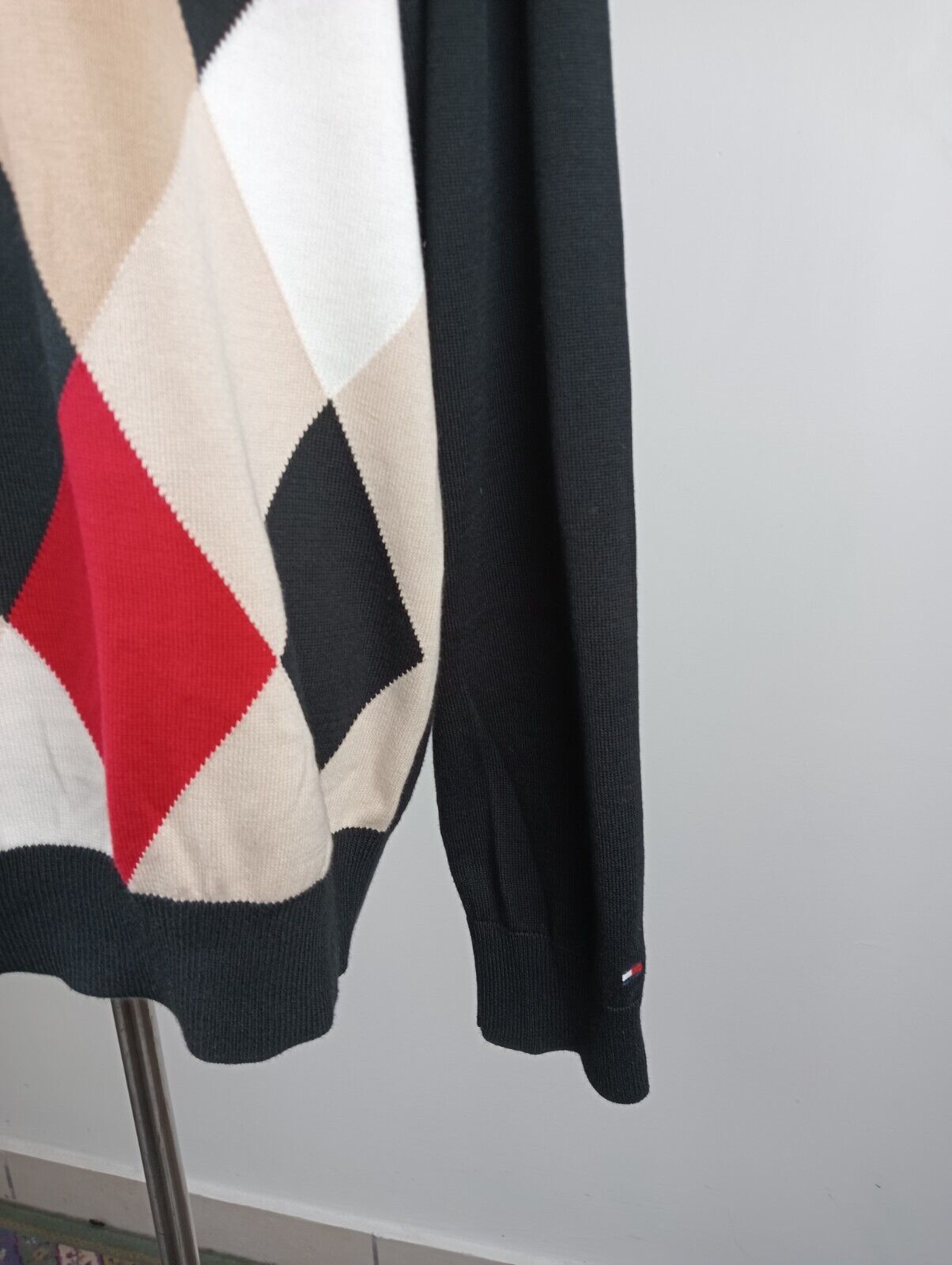 TOMMY HILFIGER MAGLIONE COTONE COTTON UOMO TG XL MAN SWEATER CASUAL VINTAGE