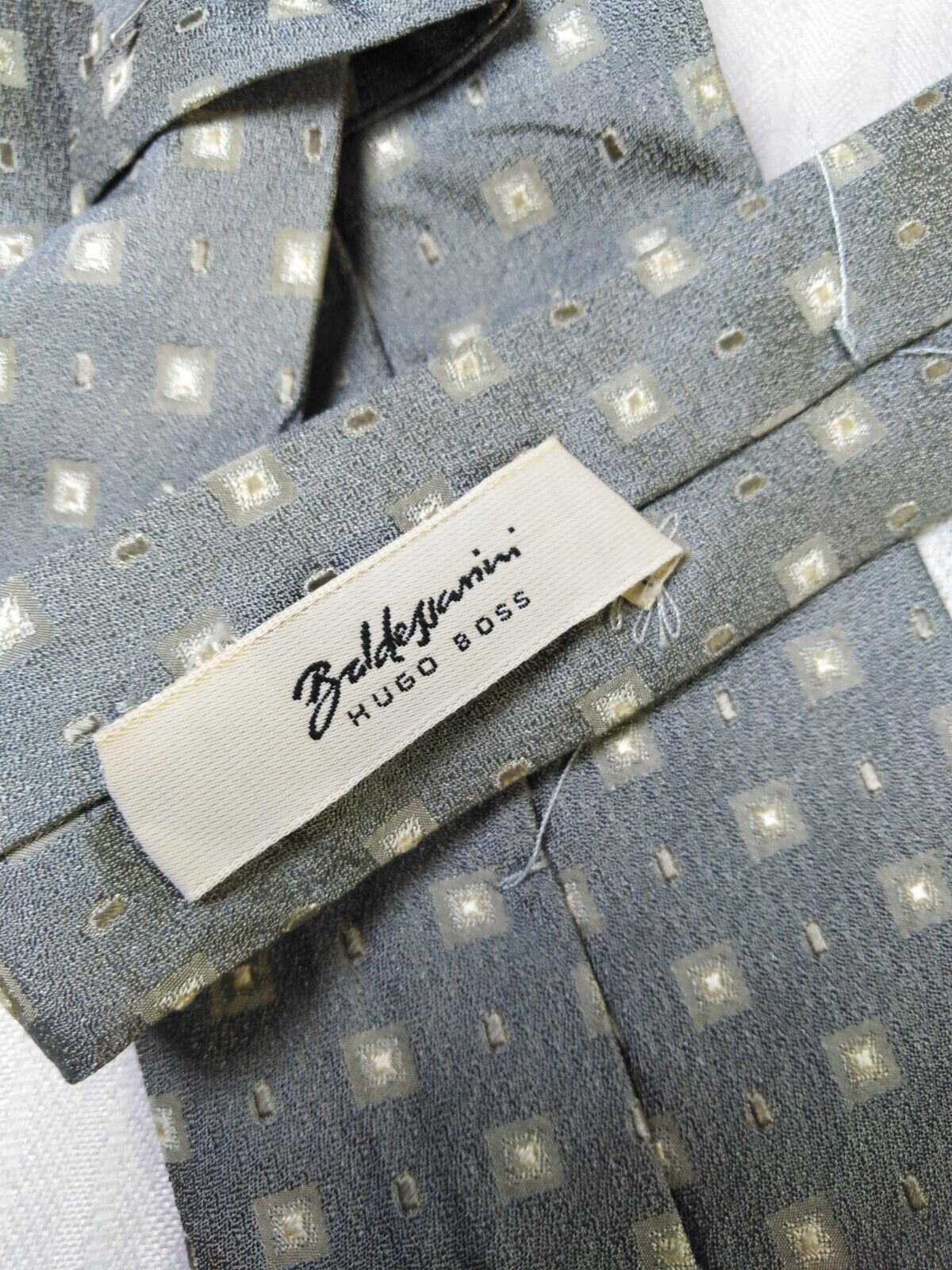 HUGO BOSS BALDASSANINI 100%  SILK TIE SETA CRAVATTA NECKTIE MADE IN ITALY
