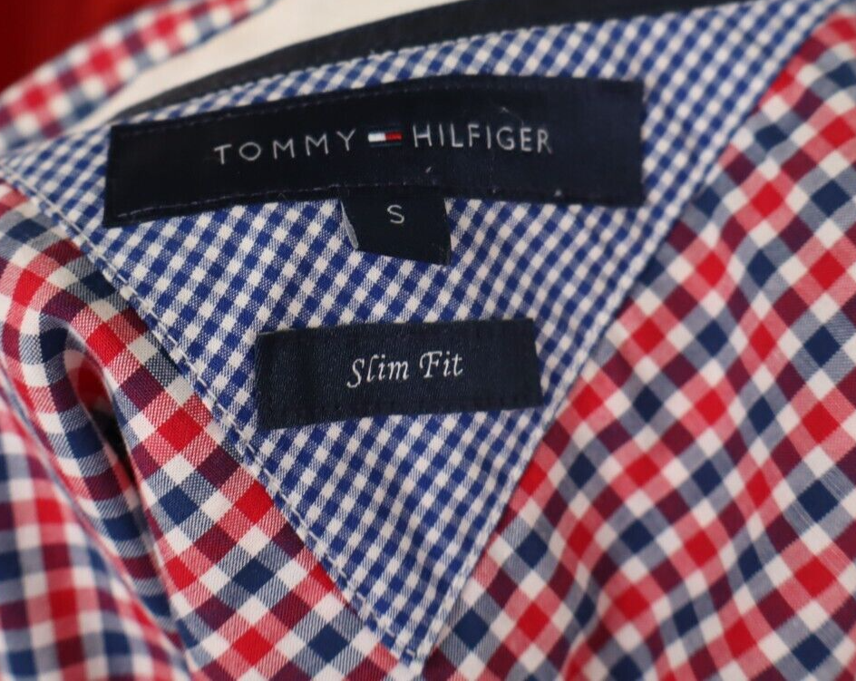 TOMMY HILFIGER CAMICIA UOMO COTONE TG. S MAN CASUAL VINTAGE SHIRT