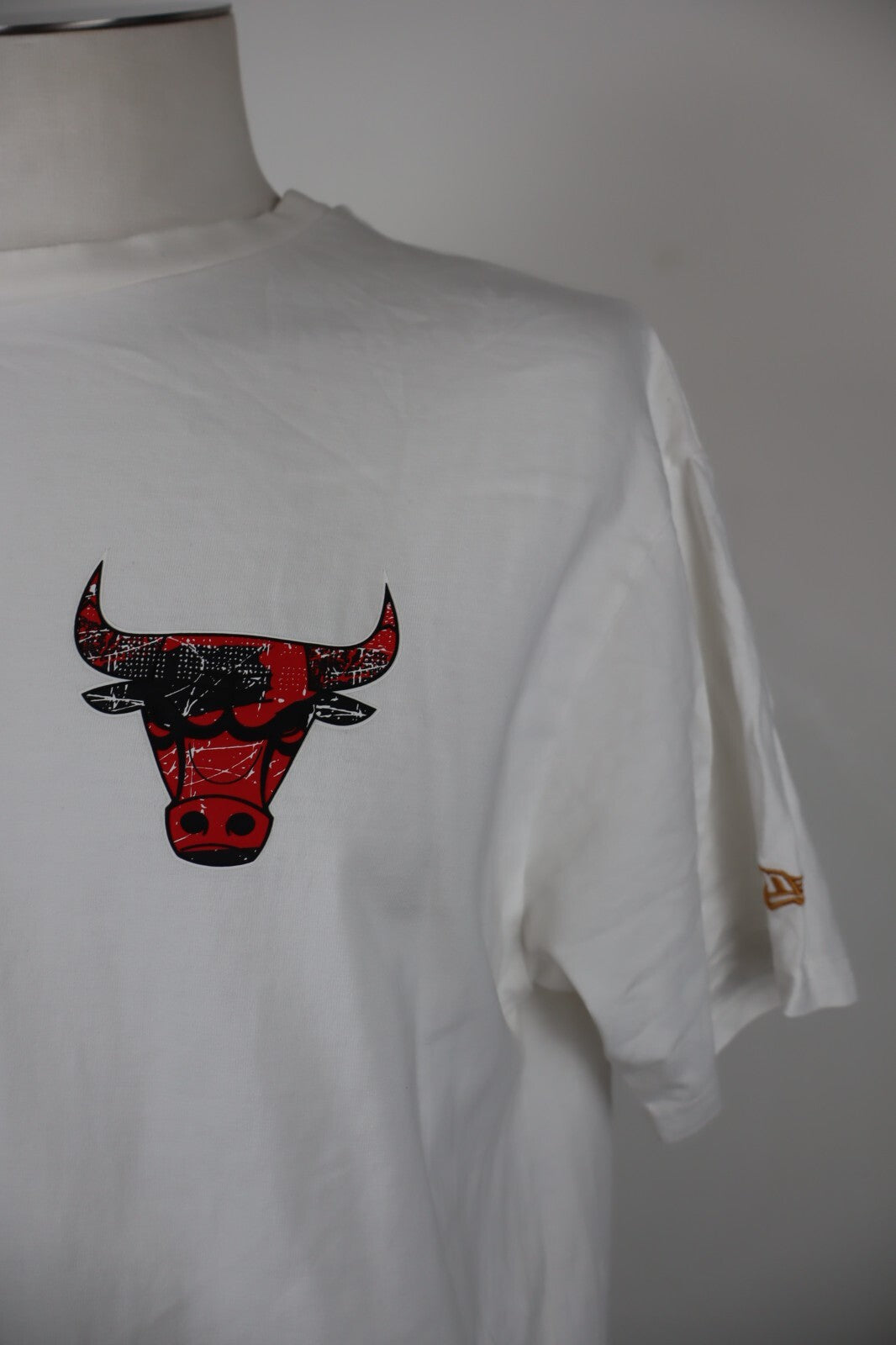 NEW ERA CHICAGO BULLS MAGLIA UOMO TG. M MAN T-SHIRT VINTAGE CASUAL COTONE