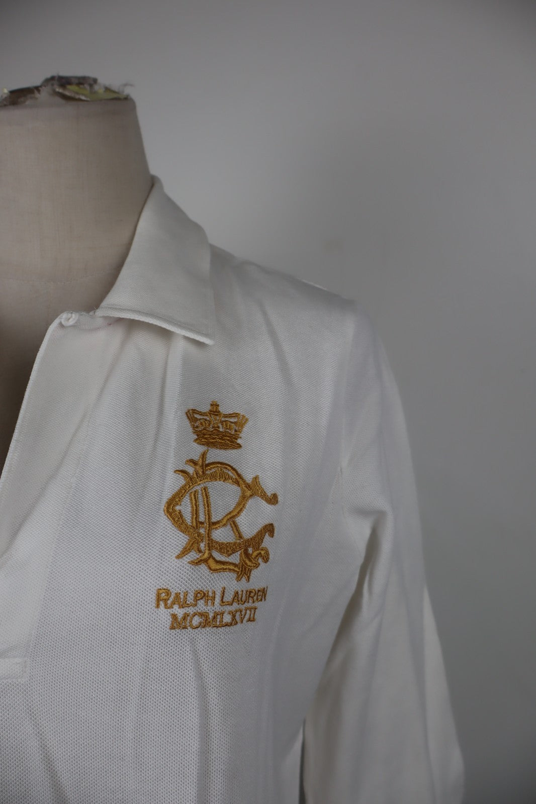RALPH LAUREN POLO DONNA MAGLIA COTONE L WOMAN COTTON SHIRT CASUAL VINTAGE LOGO