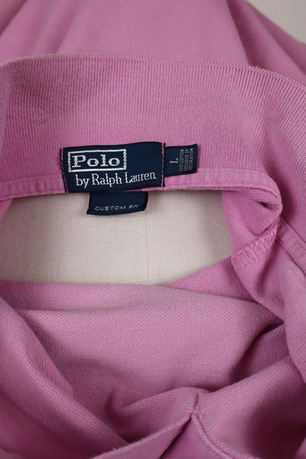 POLO RALPH LAUREN MAGLIA UOMO COTONE TG. L MAN COTTON SHIRT CASUAL CUSTOM FIT
