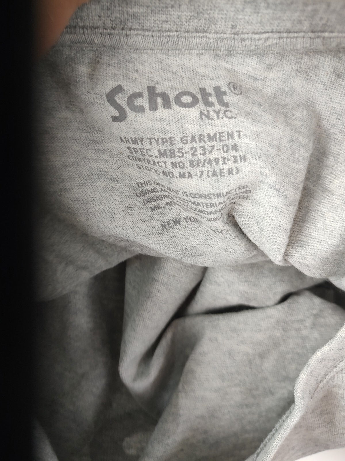 SCHOTT MAGLIA UOMO COTONE TG 3XL MAN COTTON T-SHIRT CASUAL VINTAGE