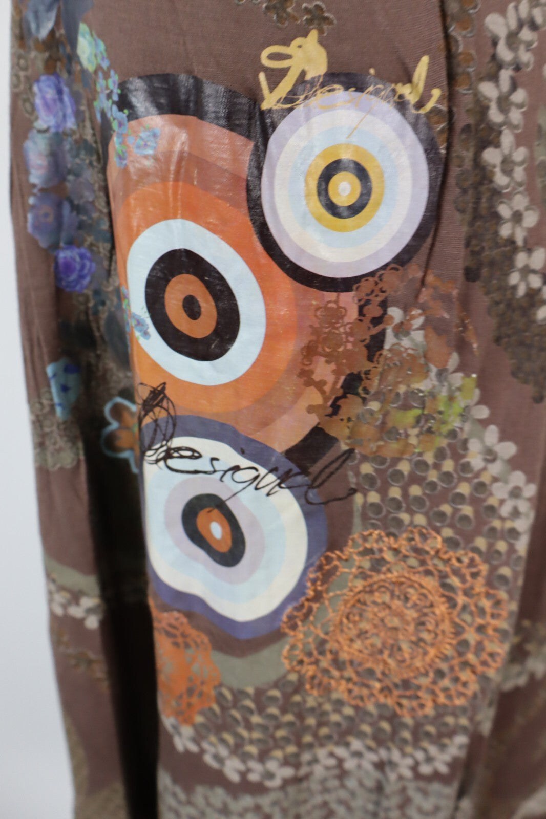 DESIGUAL VESTITO DONNA TG. M WOMAN CASUAL VINTAGE DRESS ITALIA