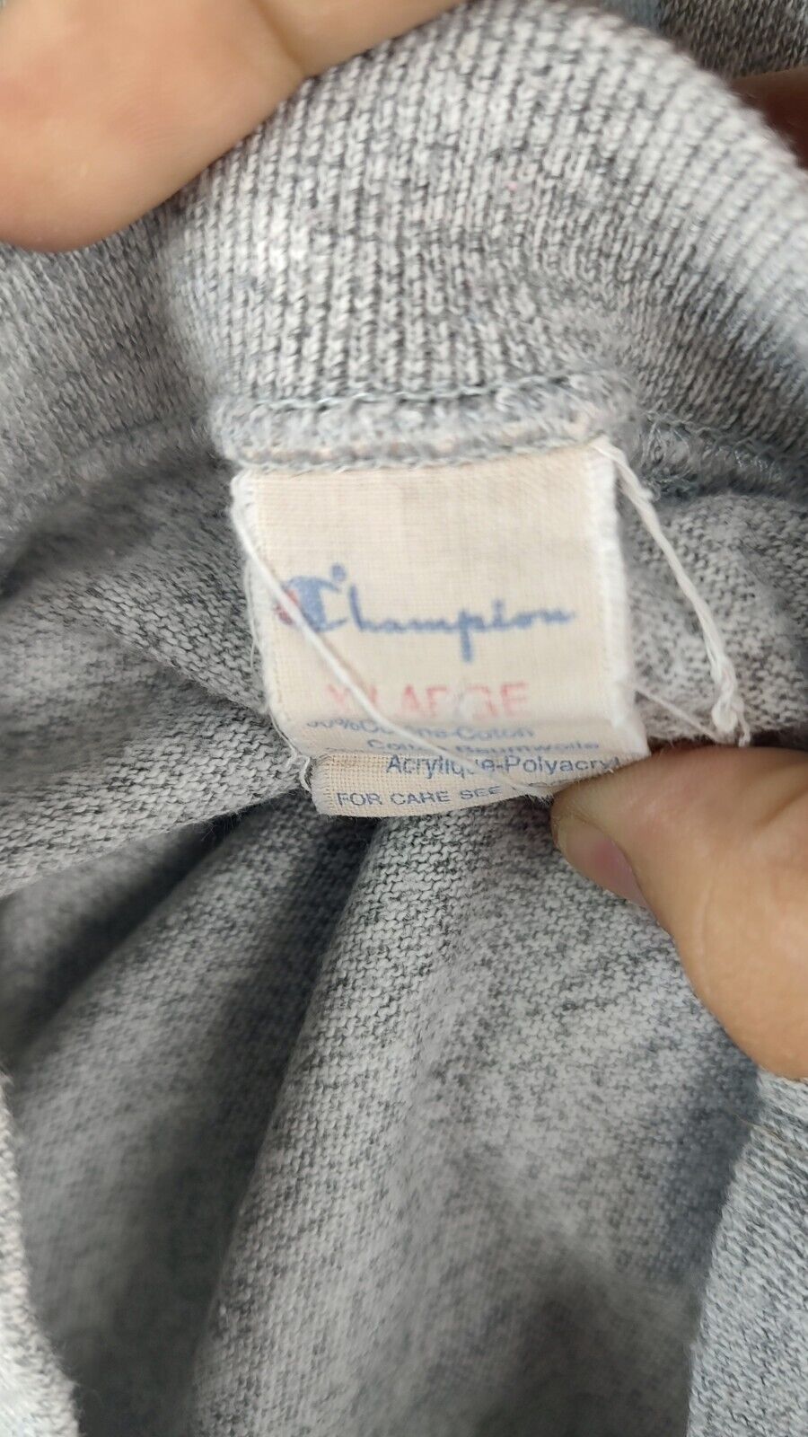 CHAMPION FELPA UOMO Tg L SPORT MAN SWEATSHIRT CASUAL VINTAGE