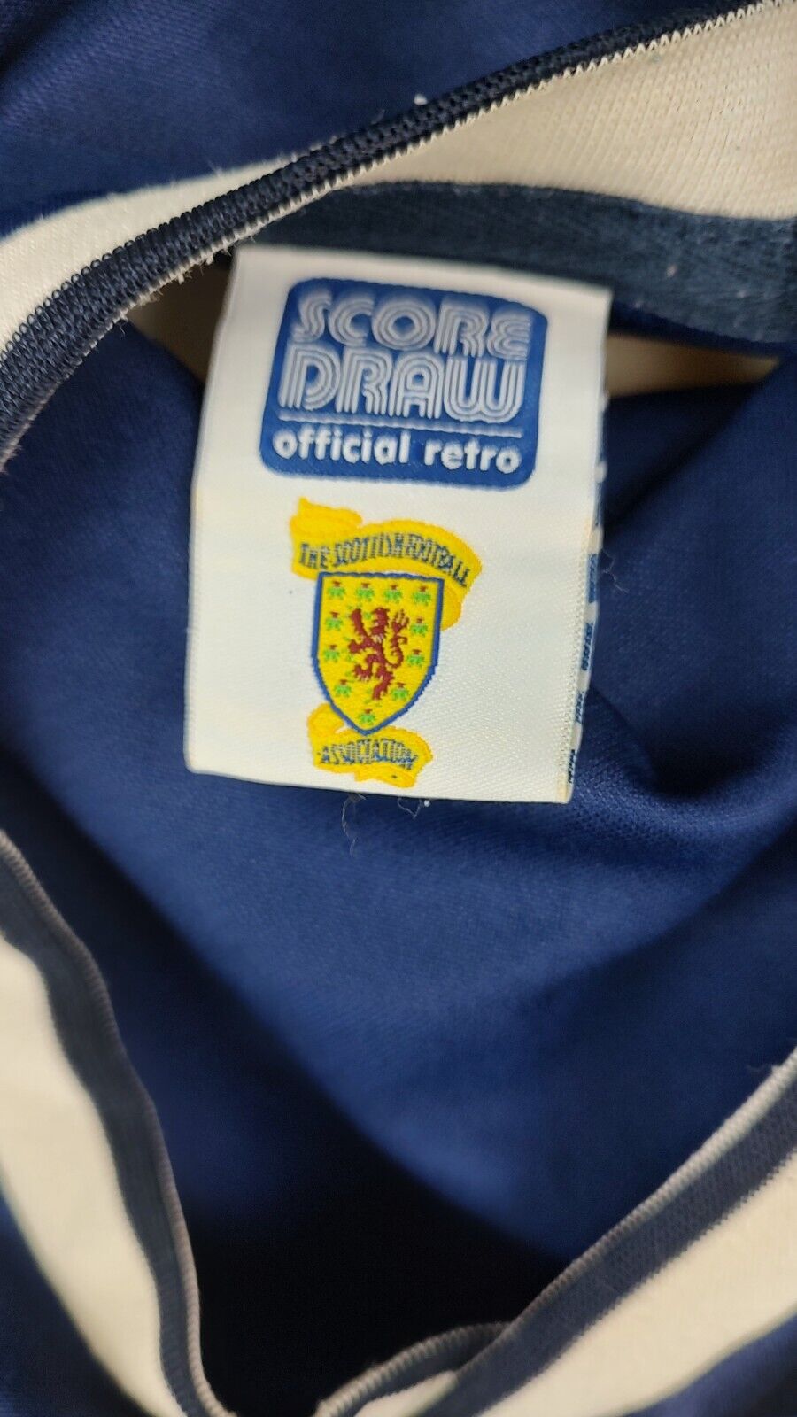 SCORE DRAW SCOZIA MAGLIA CALCIO UOMO Tg M SOCCER TRIKOT MAN JERSEY 1986