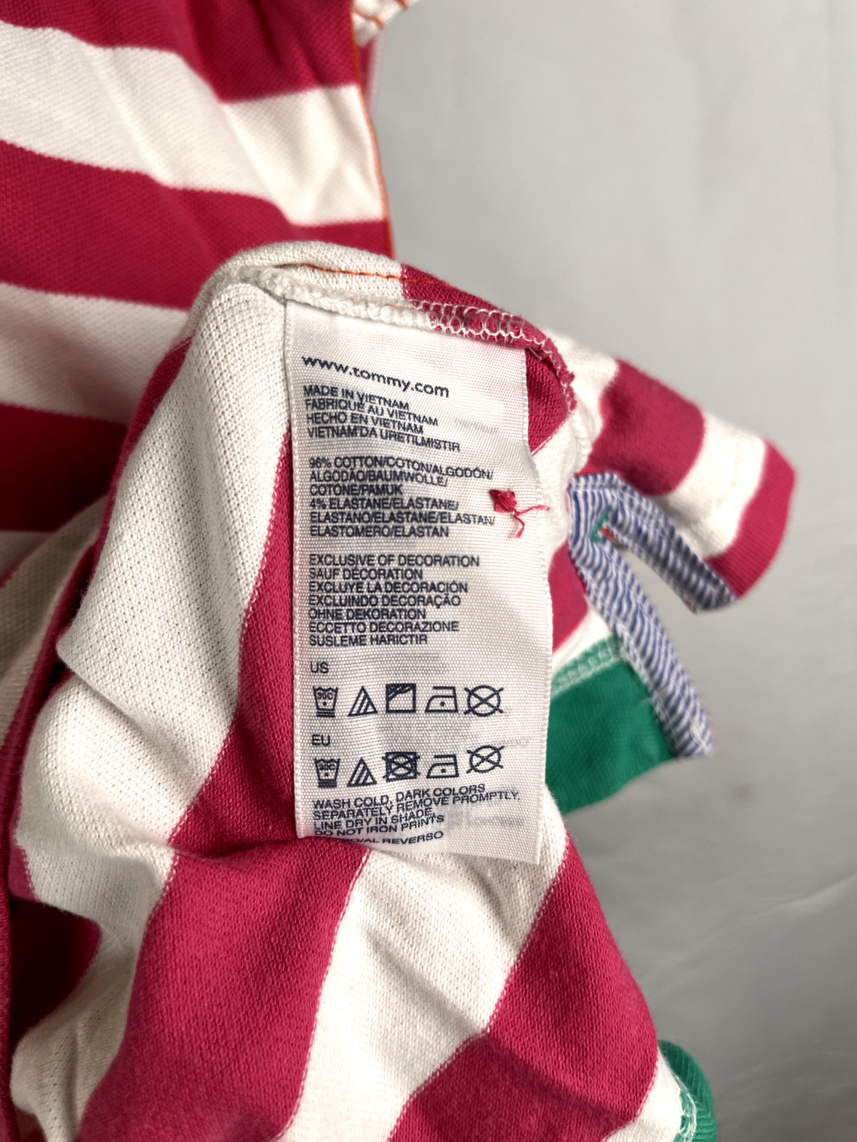 TOMMY HILFIGER POLO MAGLIA DONNA COTONE TG L WOMAN CASUAL VINTAGE TOP T-SHIRT