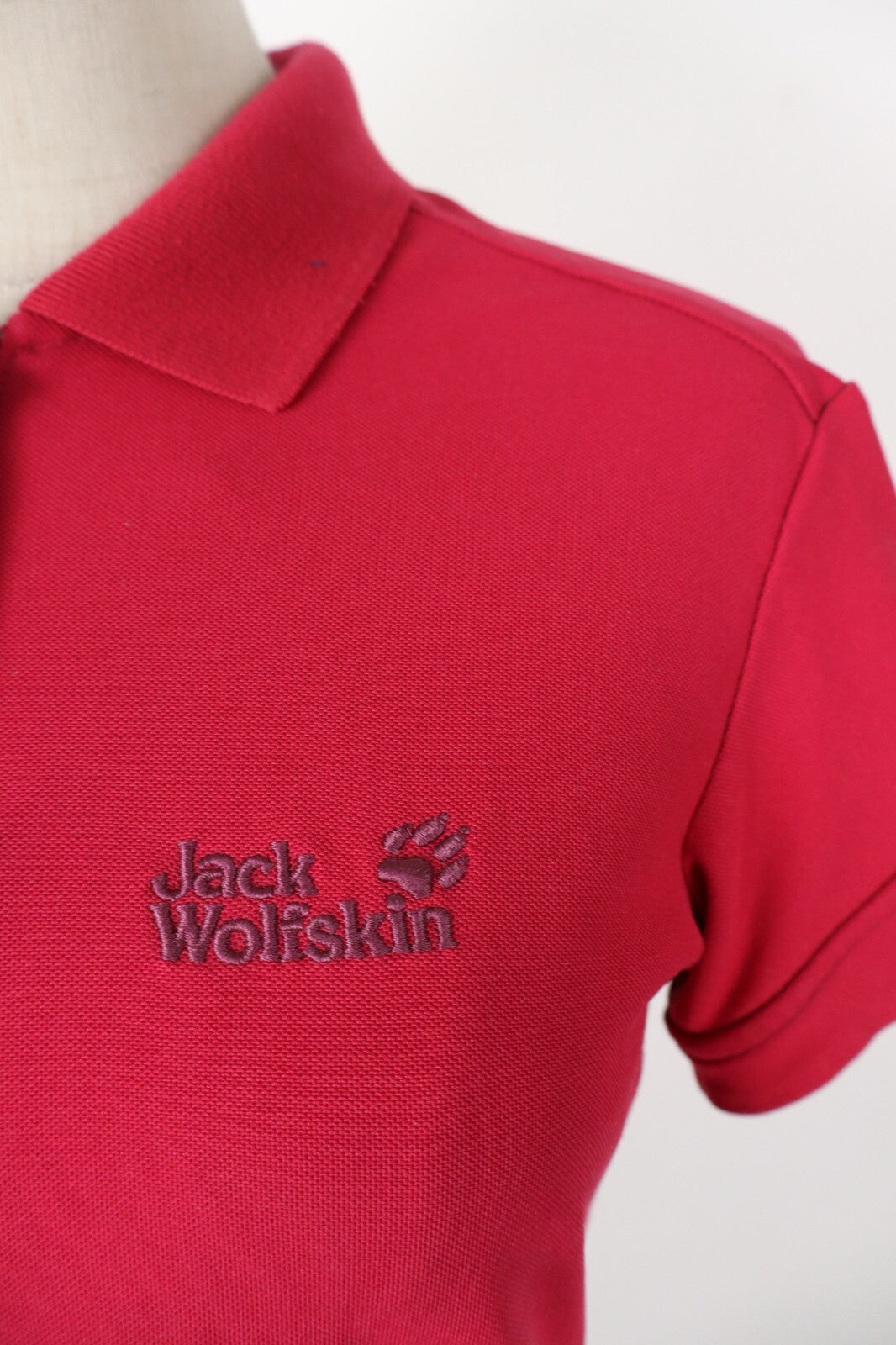 JACK WOLFSKIN POLO MAGLIA DONNA TG. S WOMAN SHIRT CASUAL VINTAGE CERNIERA