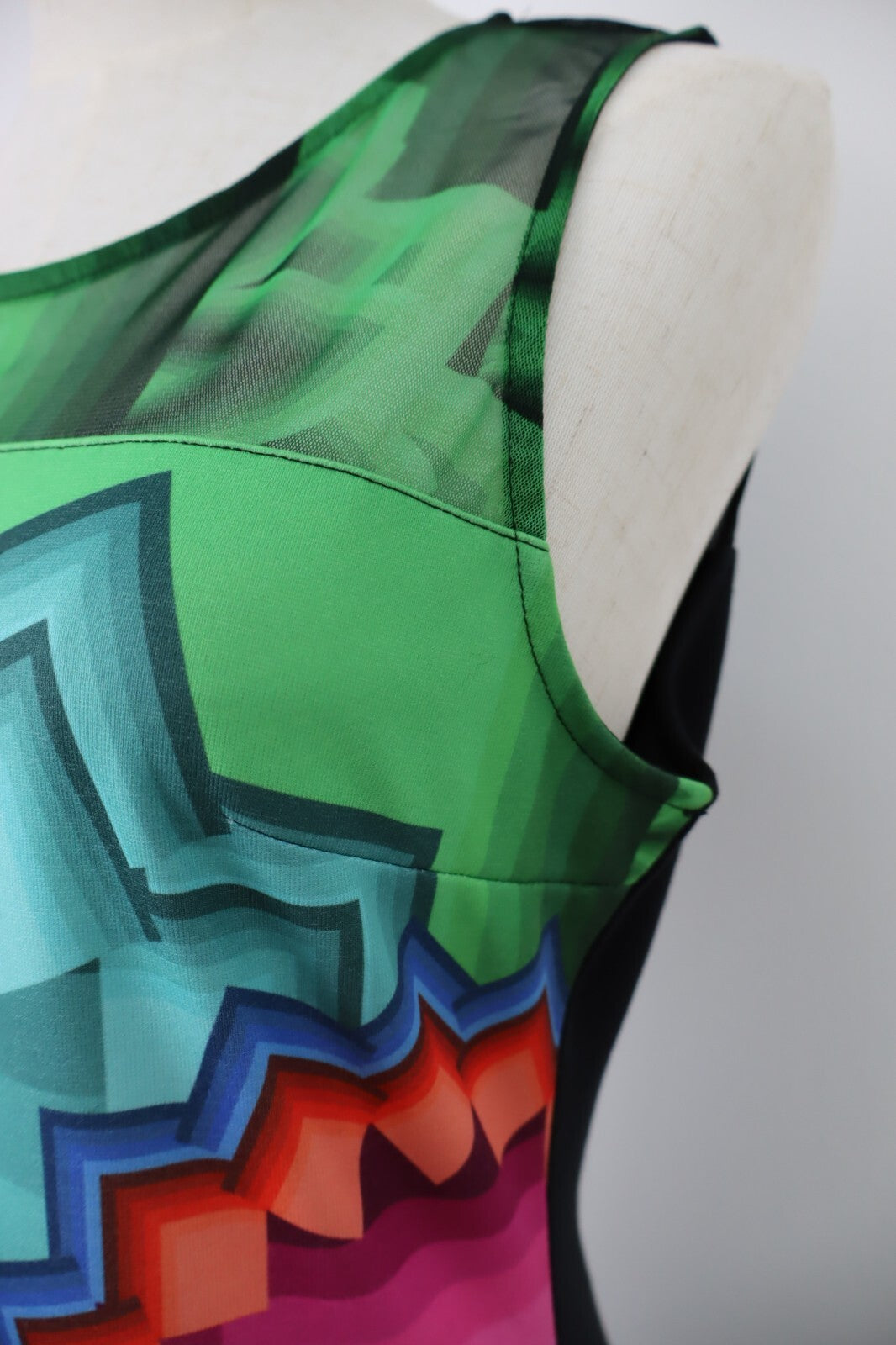 DESIGUAL VESTITO DONNA TG. L WOMAN CASUAL VINTAGE DRESS ABITO