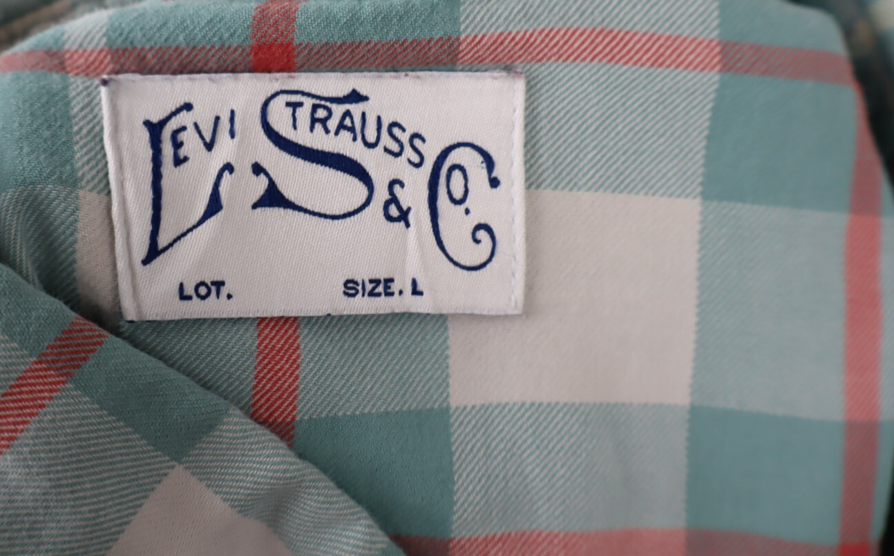 LEVI'S STRAUSS & CO CAMICIA UOMO TG.L MAN CASUAL COTTON COTONE VINTAGE SHIRT