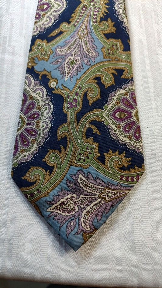 CHARLES JOURDAN 100%  SILK TIE SETA CRAVATTA NECKTIE MADE IN ITALY