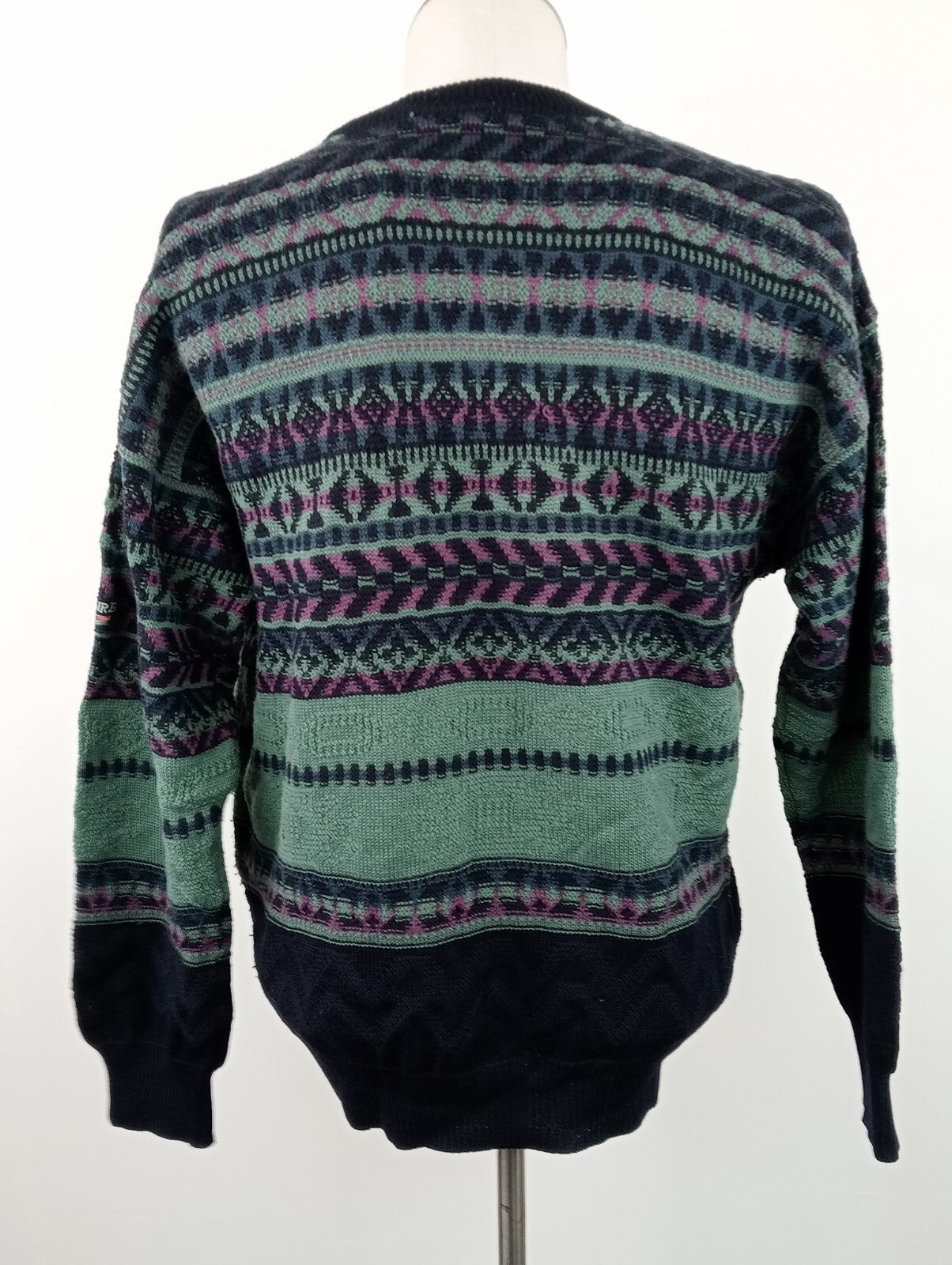 NAVIGARE MAGLIONE LANA WOOL VINTAGE UOMO Tg. L MAN SWEATER CASUAL MADE ITALY