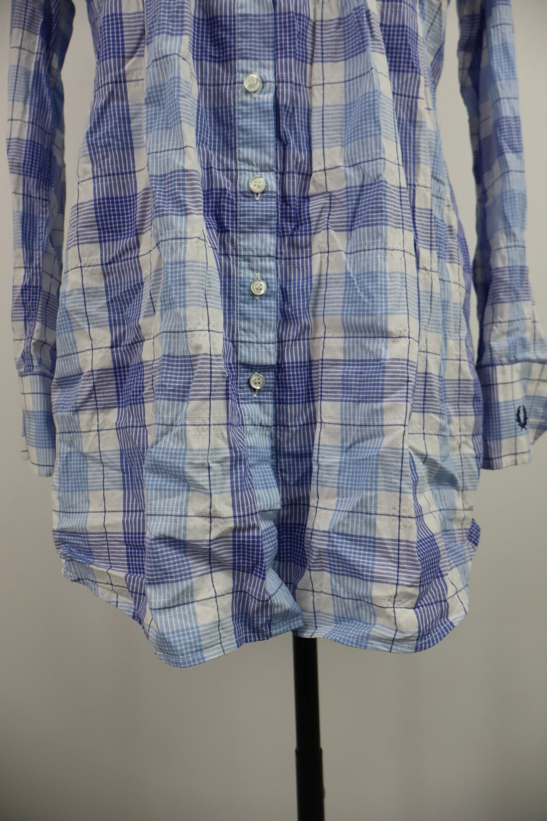 FRED PERRY CAMICIA COTONE DONNA TG. M WOMAN COTTON SHIRT CASUAL VINTAGE