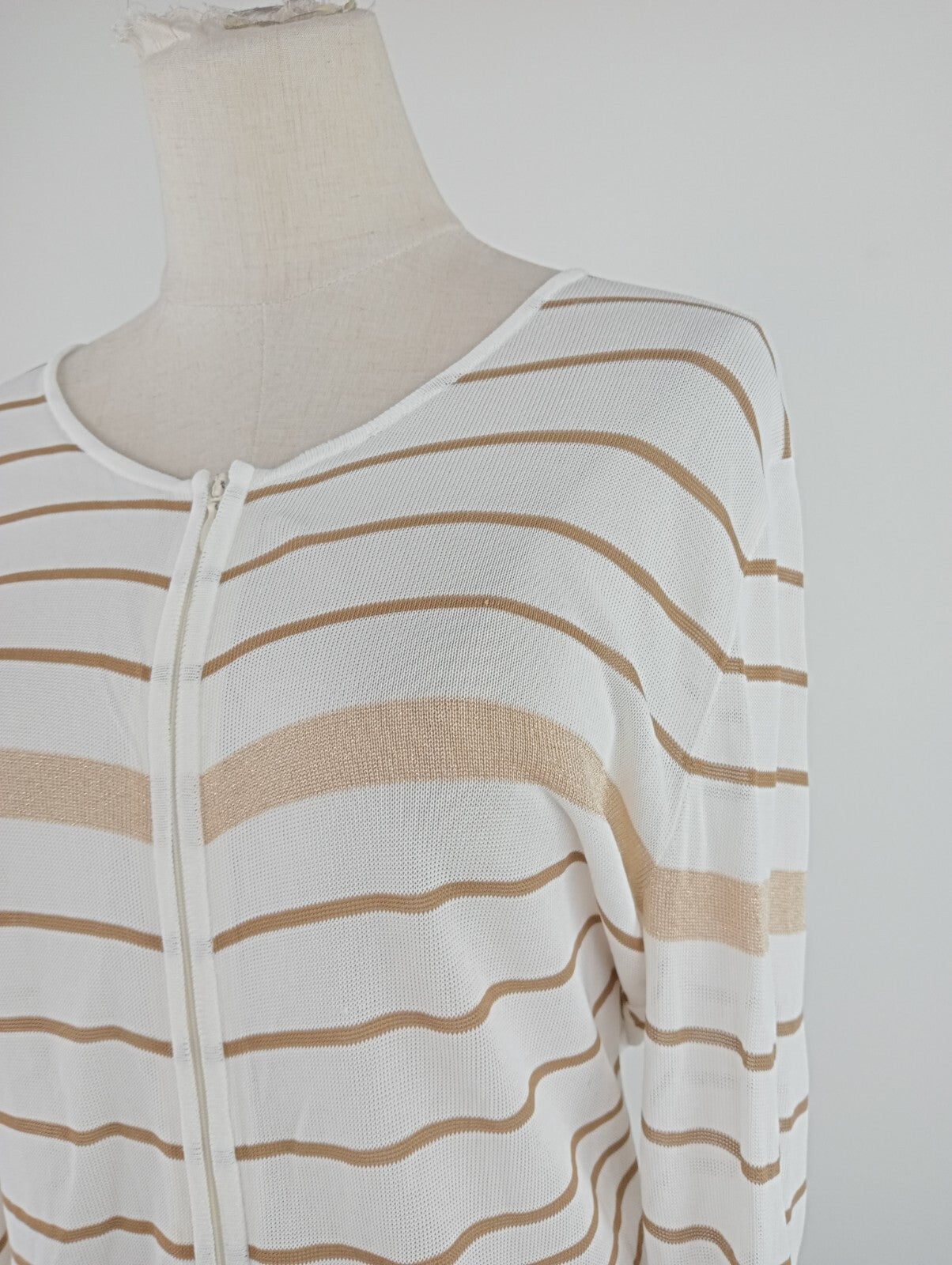 MARELLA MAGLIA ZIP DONNA TG. L WOMAN CASUAL VINTAGE T-SHIRT MADE ITALY