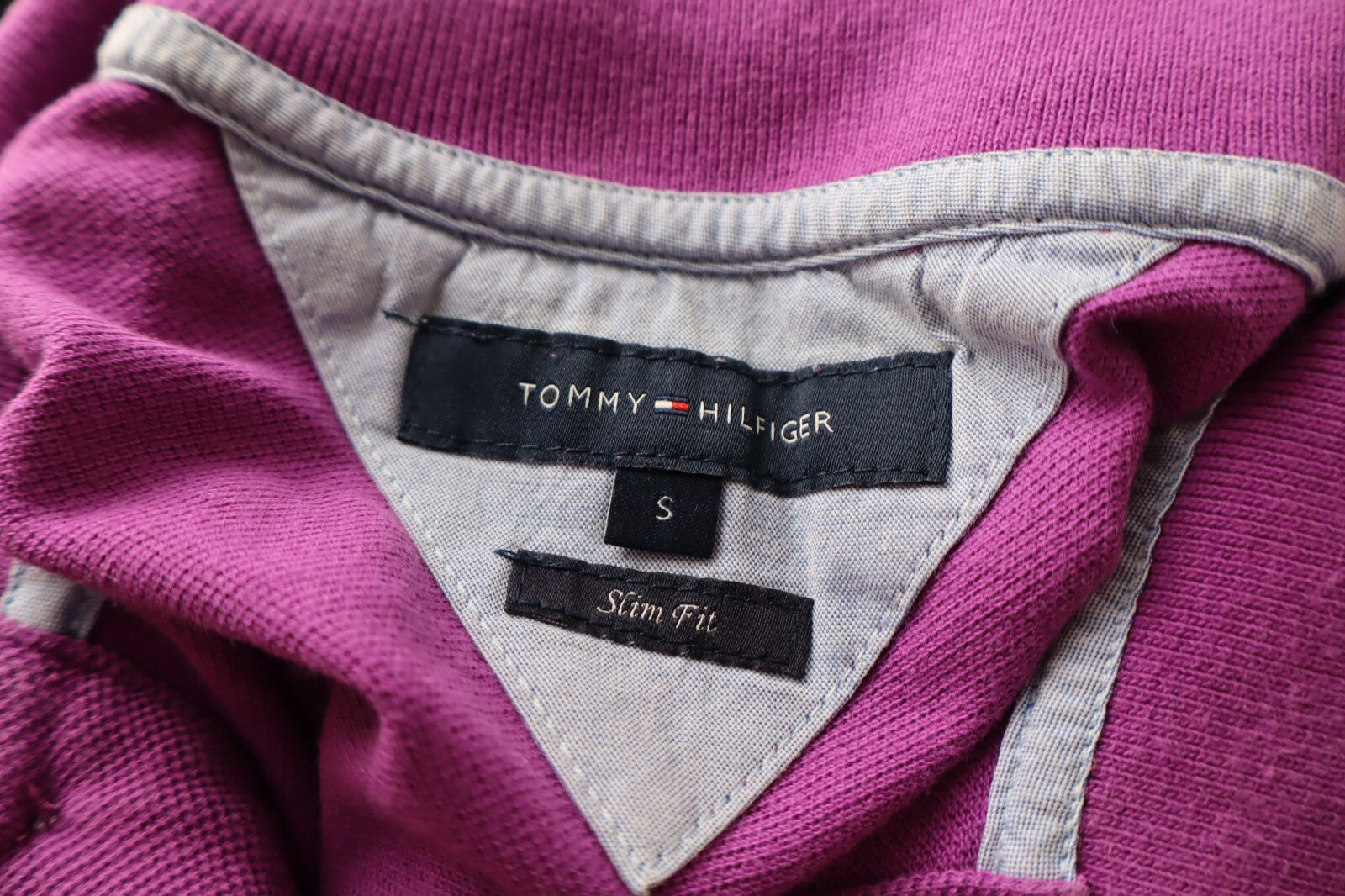 TOMMY HILFIGER POLO MAGLIA DONNA COTONE S SLIM WOMAN SHIRT CASUAL VINTAGE LOGO