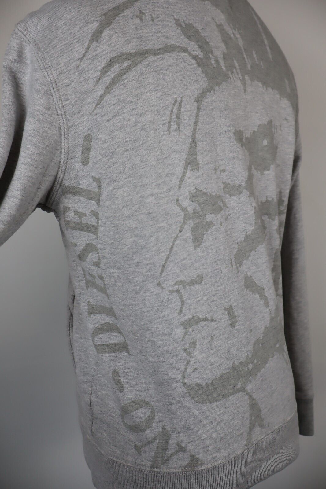 DIESEL FELPA CAPPUCCIO DONNA Tg L WOMEN CASUAL VINTAGE SPORT SWEATSHIRT