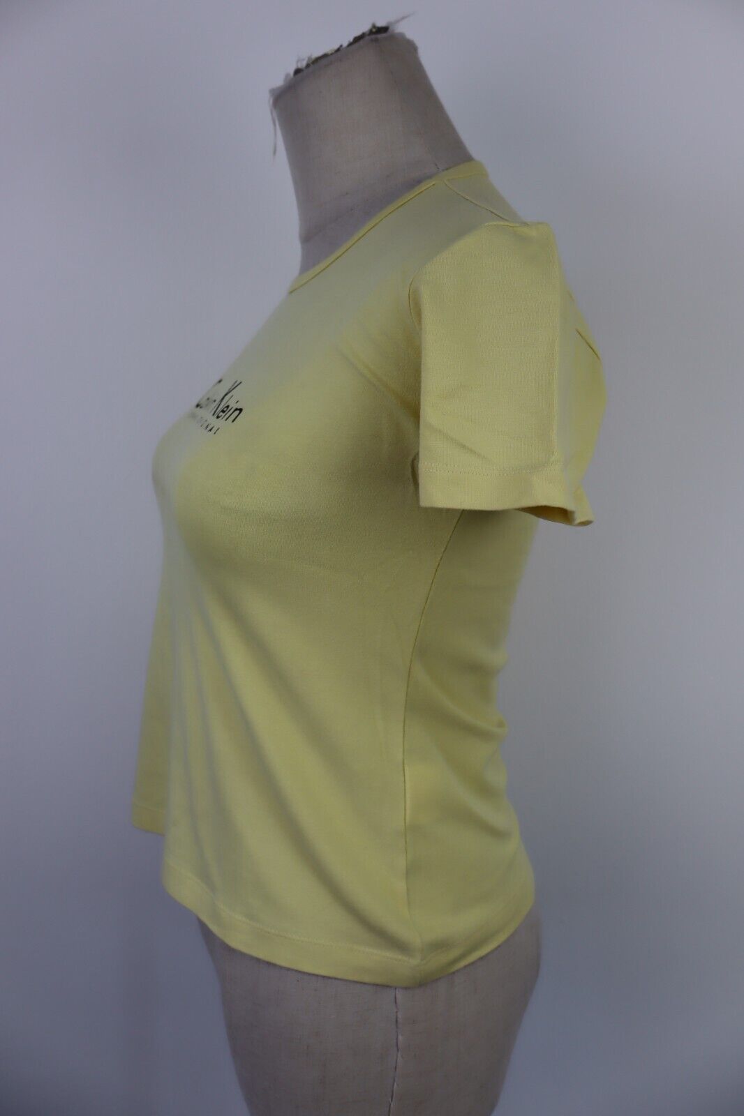 CALVIN KLEIN MAGLIA CROP TOP DONNA TG M WOMAN T-SHIRT GRUNGE VINTAGE Y2K 2000'S