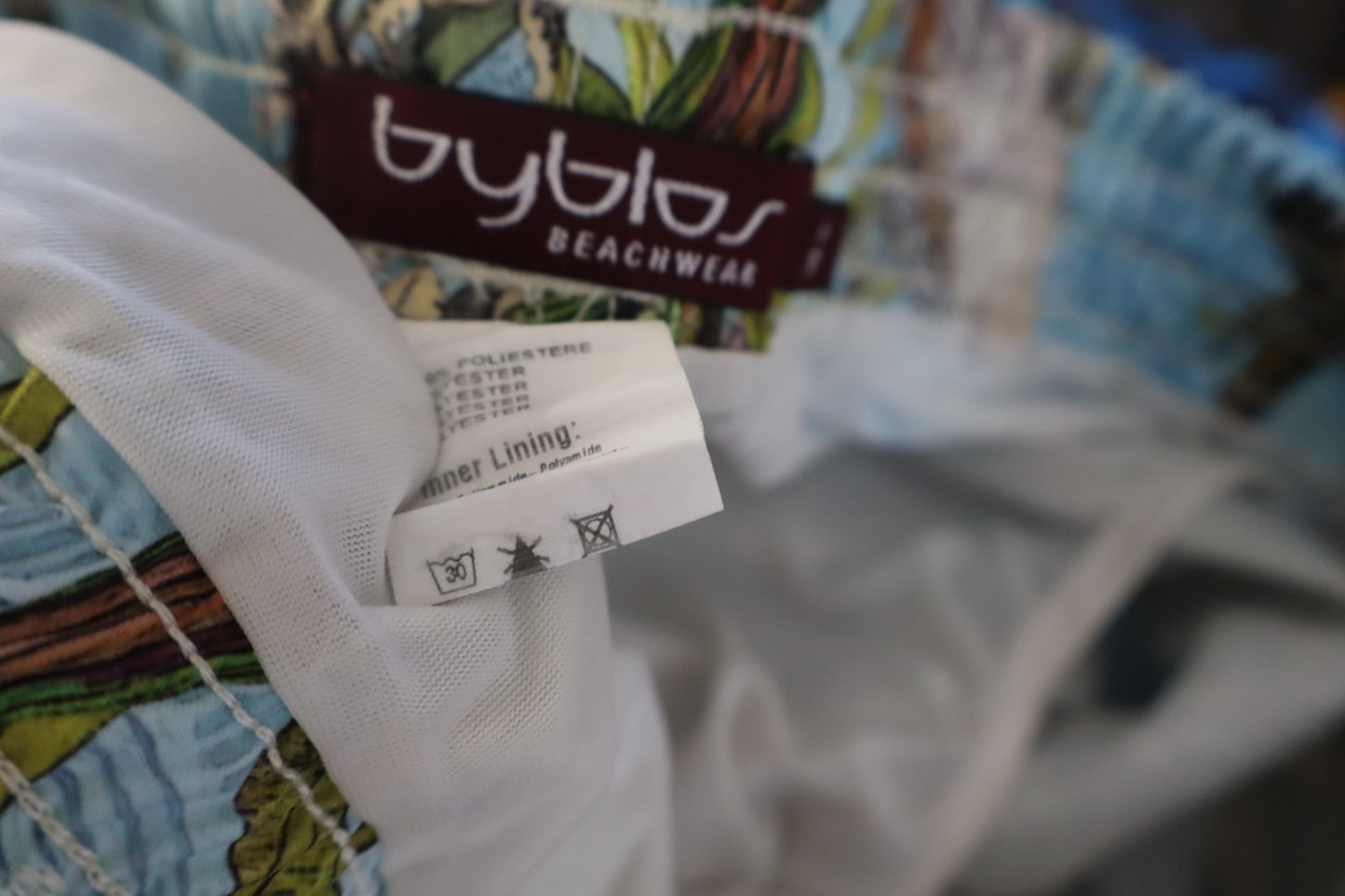 BYBLOS COSTUME PANTALONCINO MARE UOMO TG 48 MEN SWIMSUIT VINTAGE CASUAL