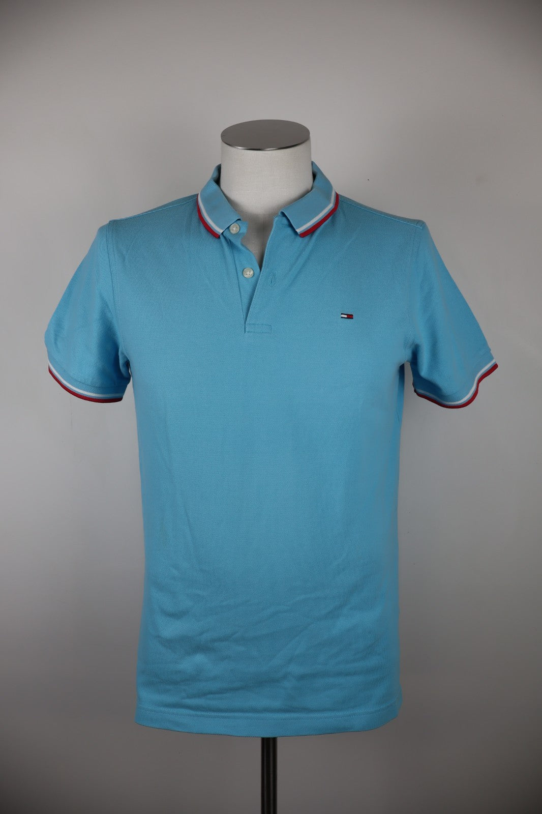 TOMMY HILFIGER DENIM MAGLIA COTONE POLO UOMO L MAN SHIRT CASUAL VINTAGE COTTON