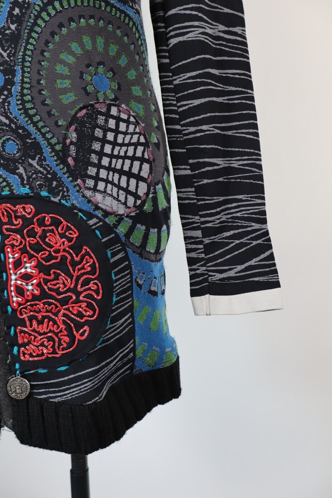 DESIGUAL VESTITO ABITO DONNA TG. S M  WOMAN CASUAL VINTAGE DRESS