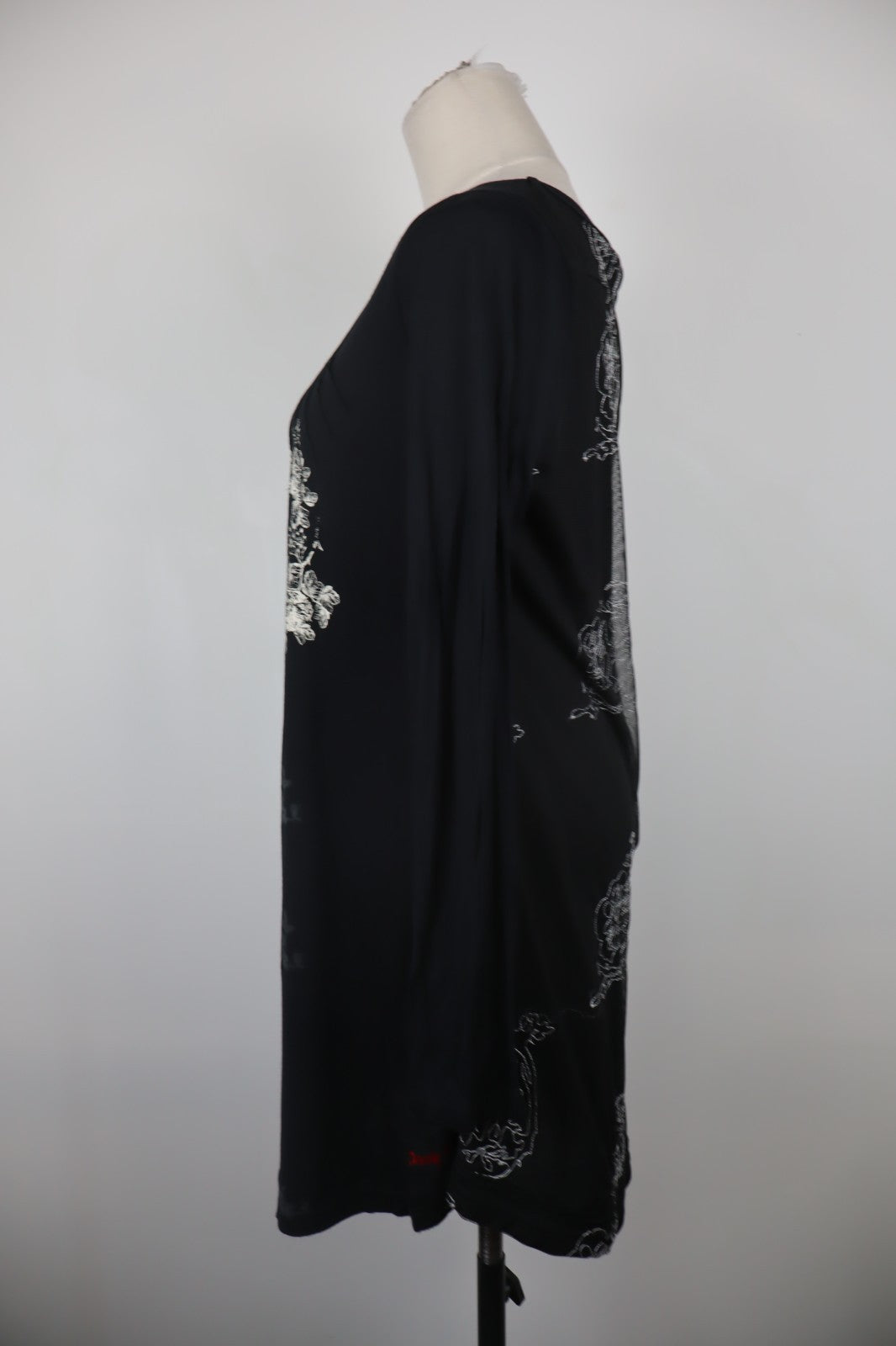 DESIGUAL VESTITO DONNA TG. 2XL WOMAN CASUAL VINTAGE DRESS ABITO MANICA LUNGA