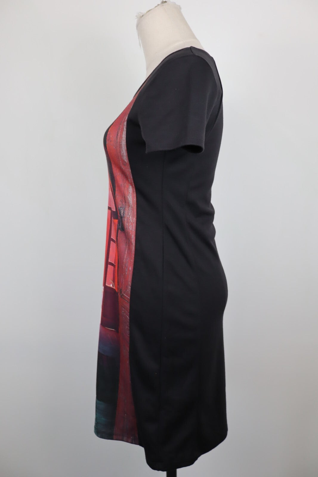 DESIGUAL VESTITO ABITO MEZZE MANICHE DONNA TG. S WOMAN CASUAL VINTAGE DRESS