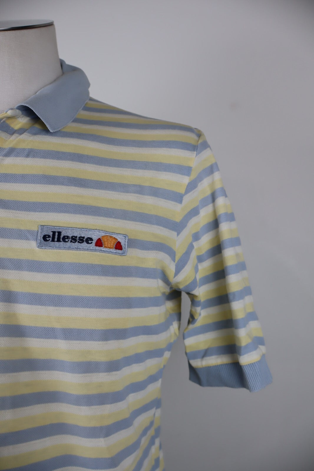 ELLESSE POLO MAGLIA UOMO TG L  MAN T-SHIRT CASUAL VINTAGE COTONE