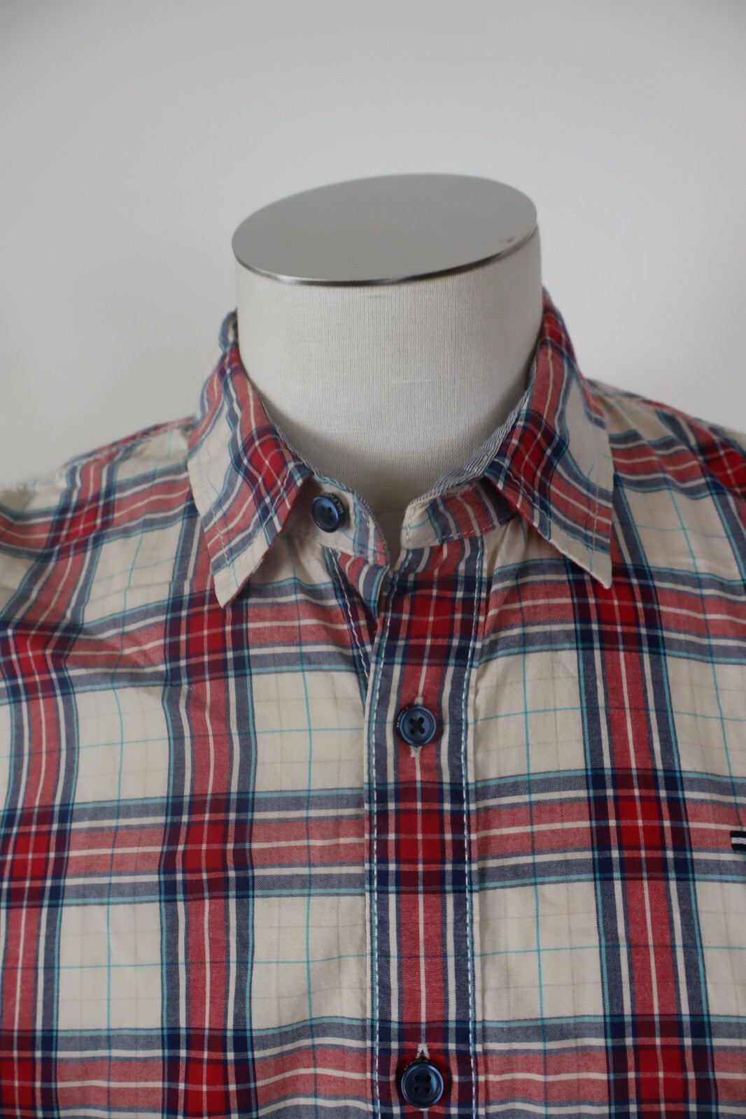 TOMMY HILFIGER CAMICIA UOMO COTONE TG. L MAN CASUAL VINTAGE SHIRT COTTON