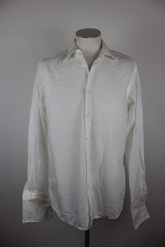 HUGO BOSS CAMICIA UOMO TG. 41 / 16 MAN CASUAL VINTAGE SHIRT COTONE COTTON BIANCO