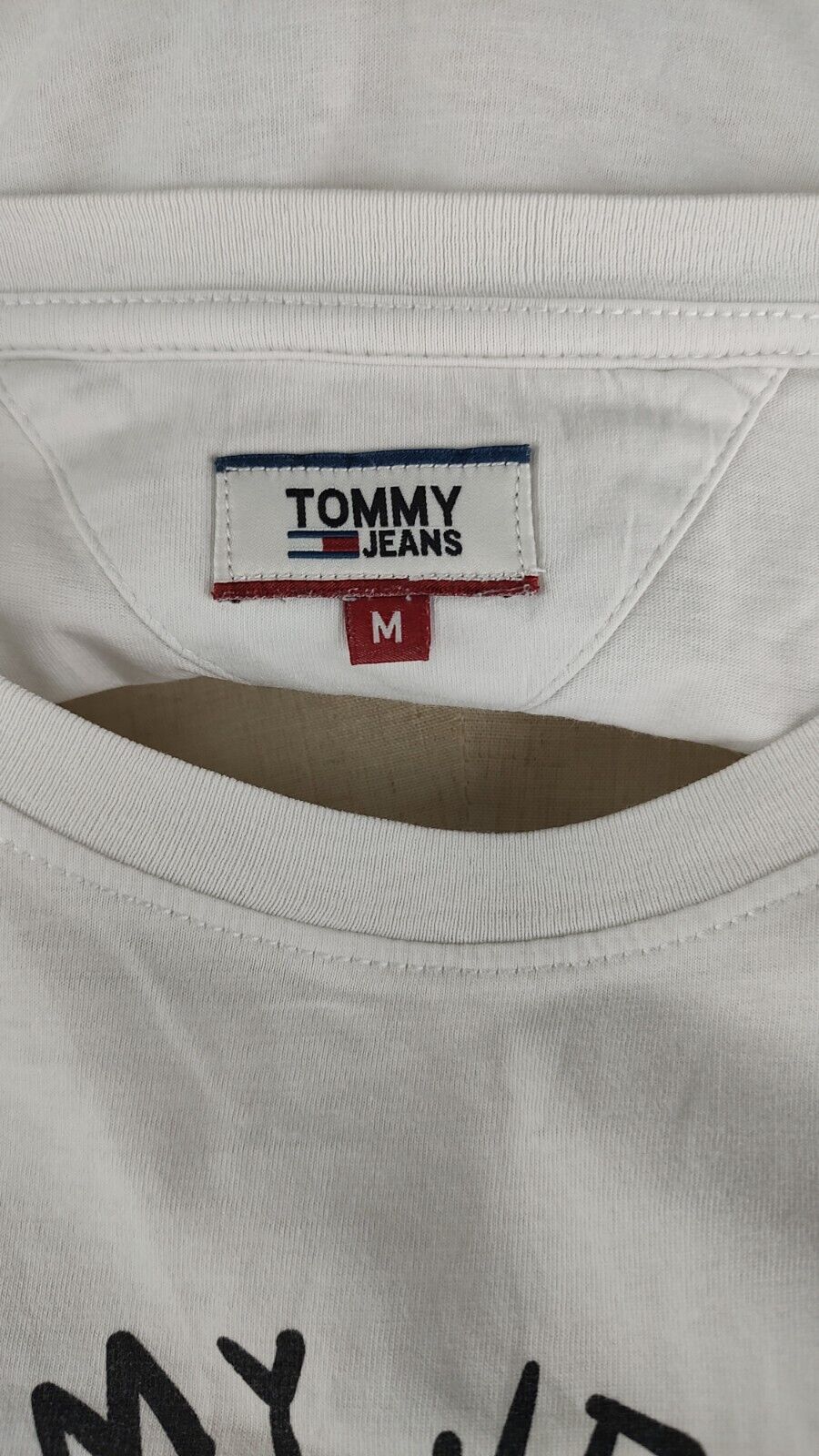 TOMMY HILFIGER MAGLIA DONNA TG. M WOMAN CASUAL VINTAGE T-SHIRT COTONE