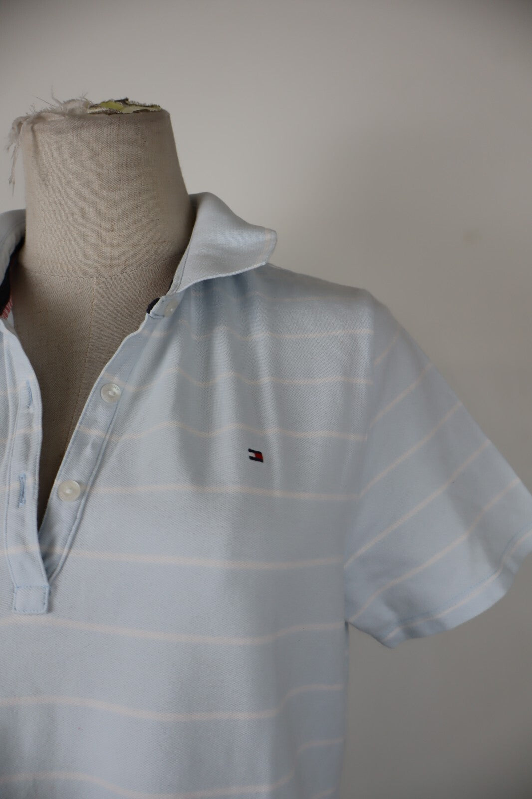 TOMMY HILFIGER POLO MAGLIA DONNA COTONE TG. XL WOMAN SHIRT CASUAL VINTAGE