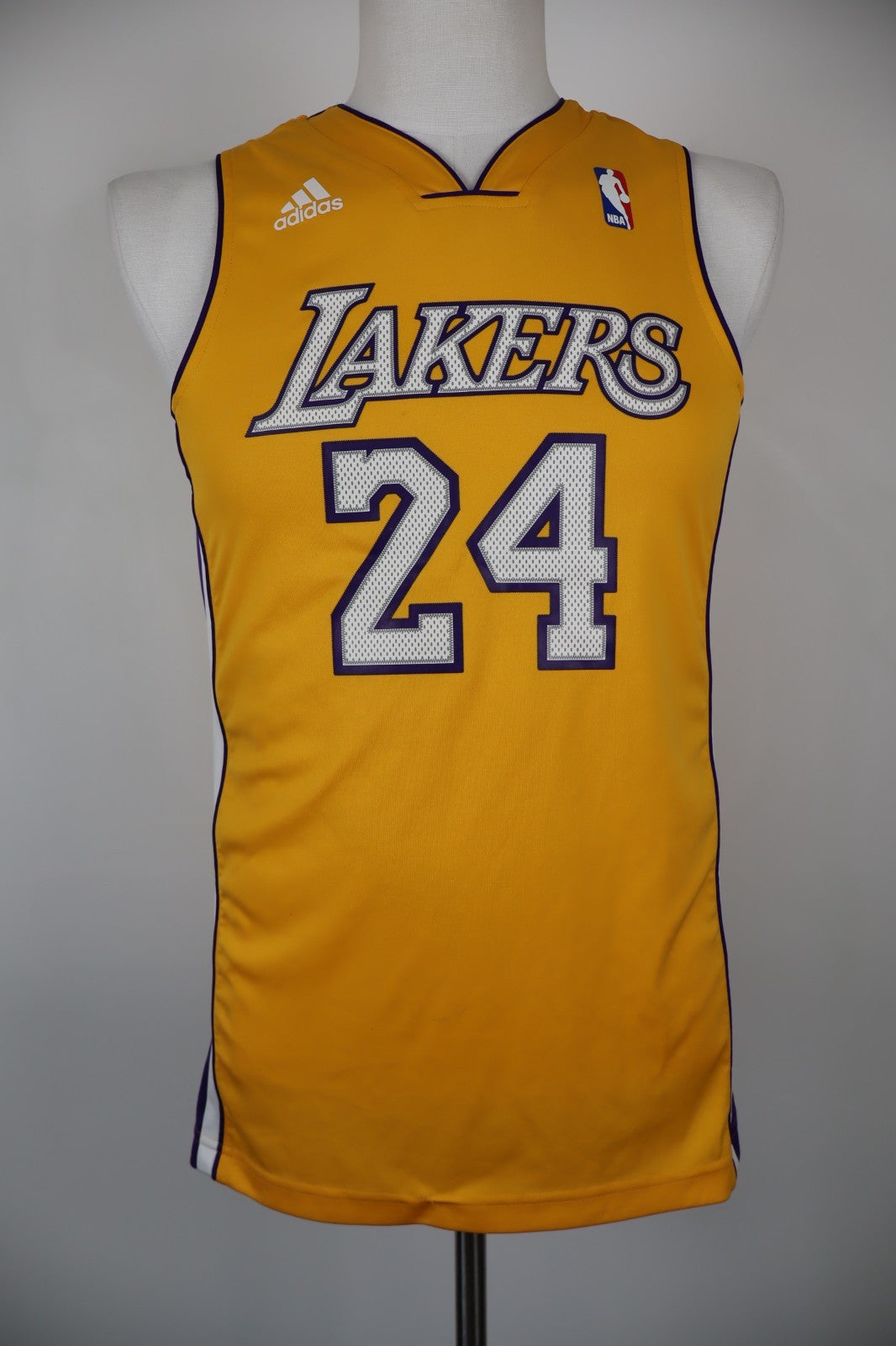 ADIDAS LAKERS LOS ANGELES NBA CANOTTA BASKET T-SHIRT BOY TG 14 ANNI SPORT