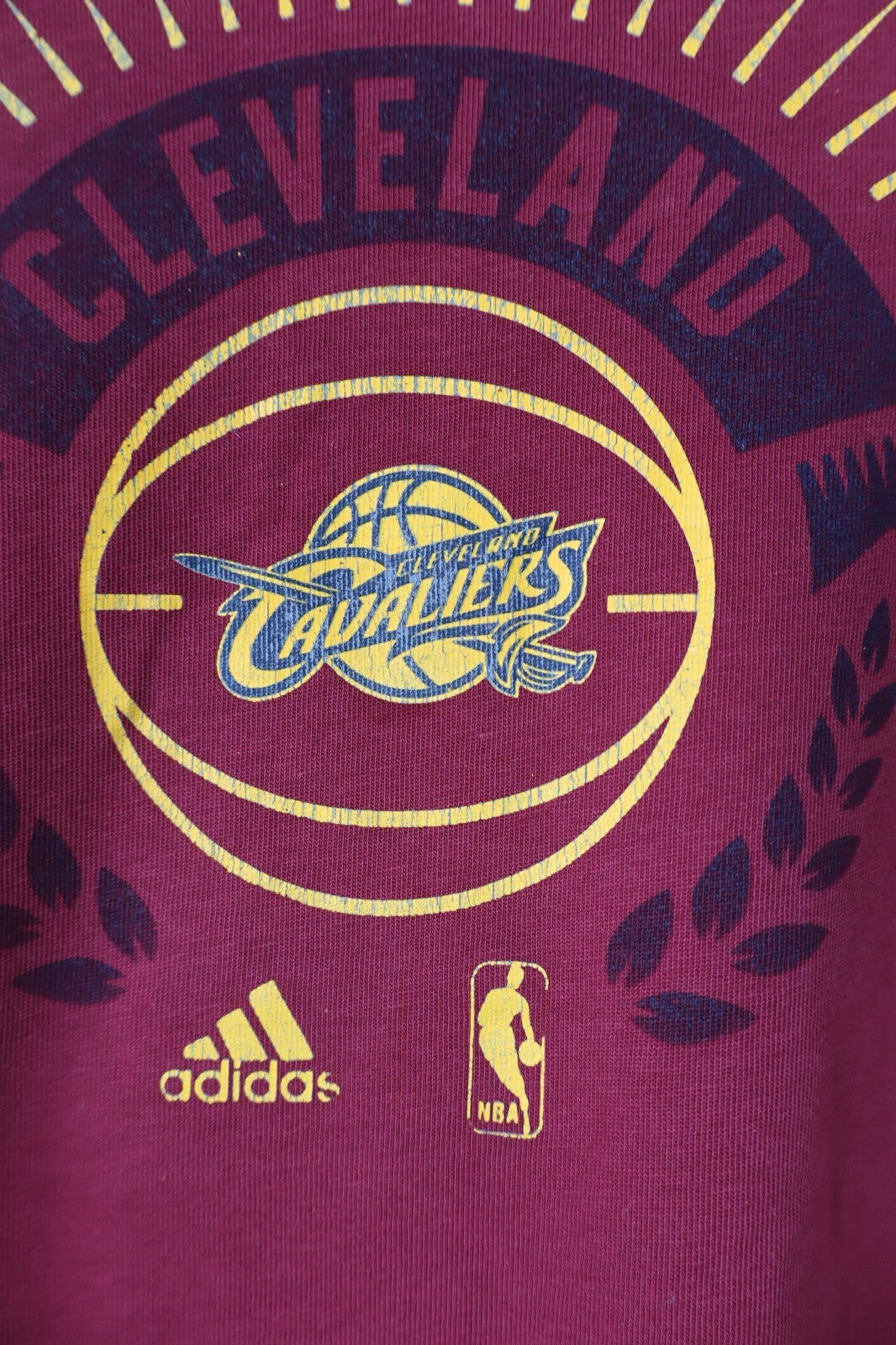 ADIDAS CAVALIERS CLEVELAND MAGLIA UOMO TG L MAN T-SHIRT BASKET NBA SPORT COTONE